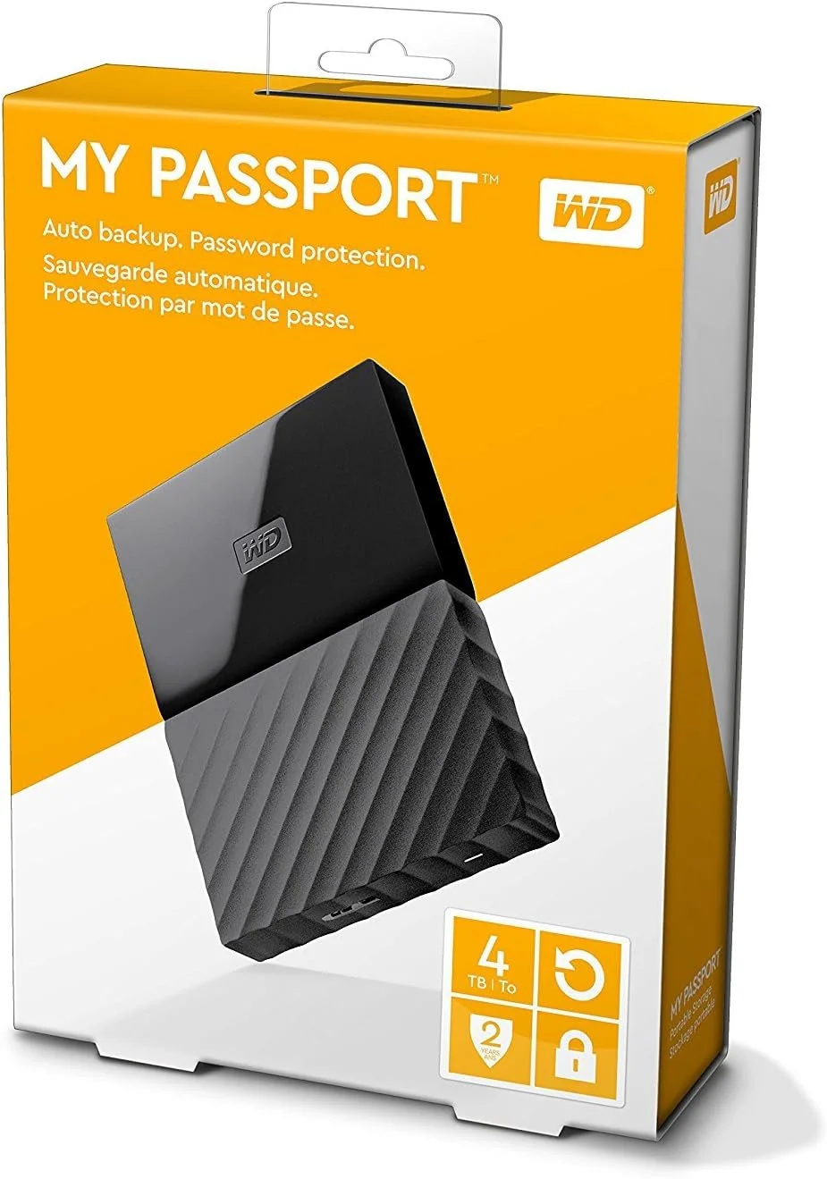 هارد اکسترنال وسترن دیجیتال مدل My Passport WDBYFT0040BBK-WESN ظرفیت 4 ترابایت مناسب برای کامپیوتر، ایکس باکس وان و پلی استیشن 4 - مشکی هارد اکسترنال وسترن دیجیتال مدل My Passport WDBYFT0040BBK-WESN ظرفیت 4 ترابایت مناسب برای کامپیوتر، ایکس باکس وان و پلی استیشن 4 - مشکی