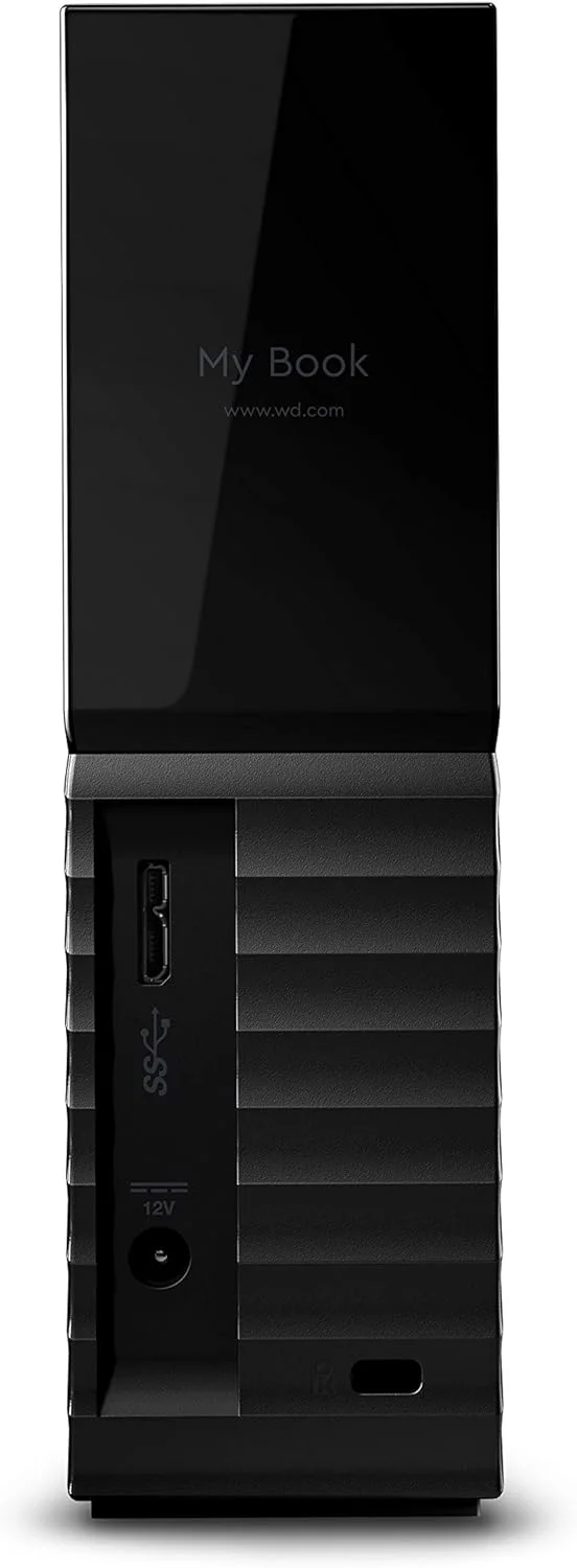 هارد اکسترنال دسکتاپ 14 ترابایتی وسترن دیجیتال مدل My Book، USB 3.0، هارد دیسک اکسترنال با محافظت از رمز عبور و نرم افزار پشتیبان گیری خودکار - WDBBGB0140HBK-NESN