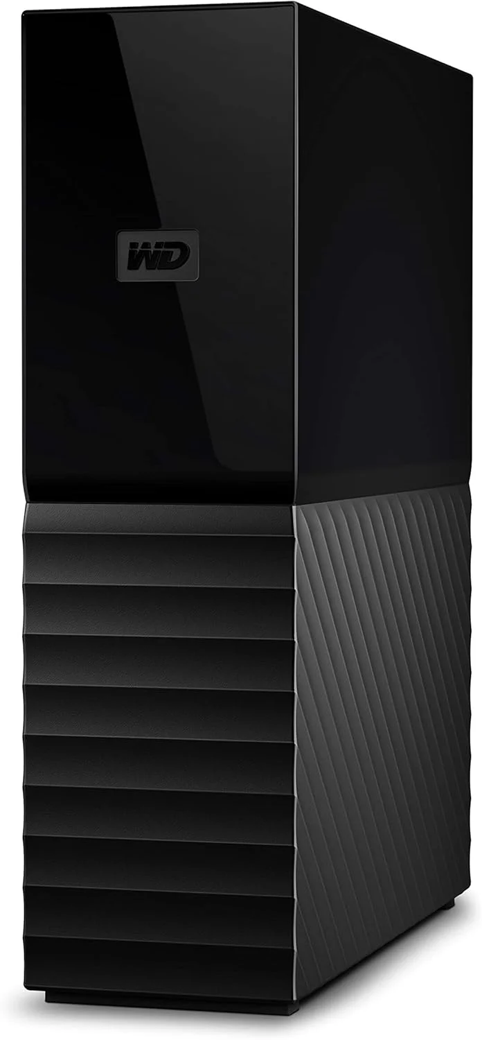 هارد اکسترنال دسکتاپ 14 ترابایتی وسترن دیجیتال مدل My Book، USB 3.0، هارد دیسک اکسترنال با محافظت از رمز عبور و نرم افزار پشتیبان گیری خودکار - WDBBGB0140HBK-NESN