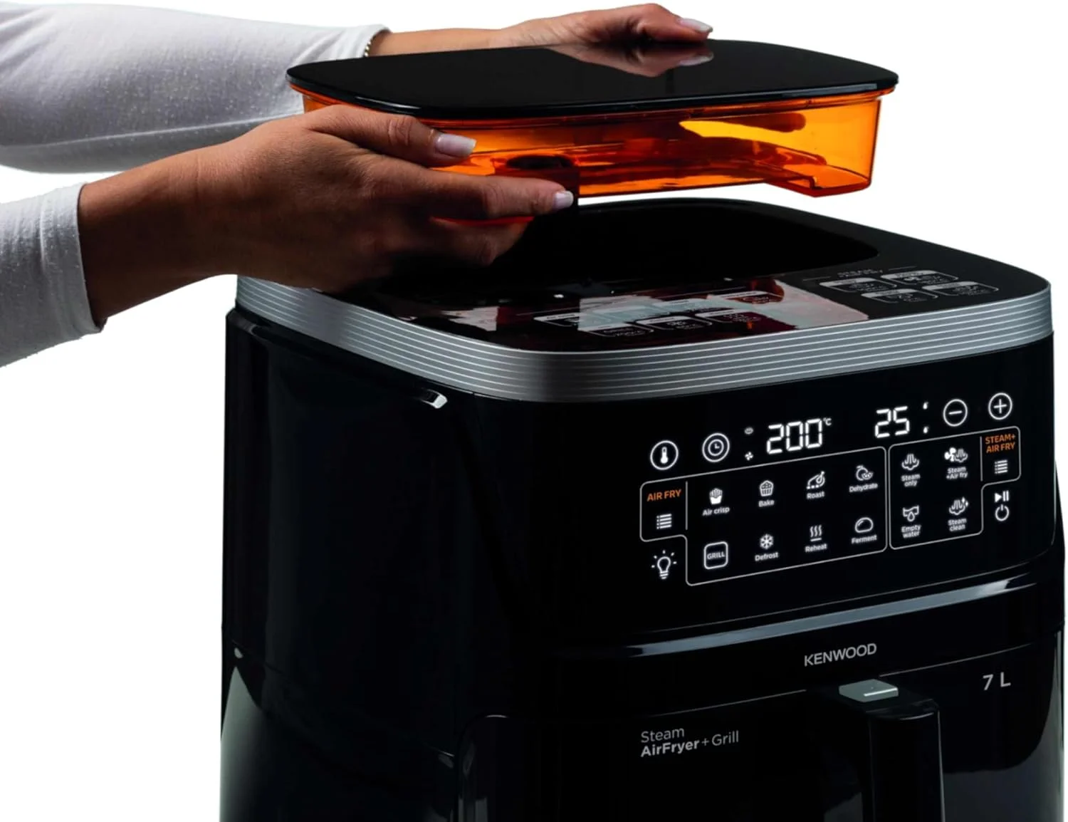 سرخ کن هوا و بخارپز 3 در 1 کنوود مدل HFS92.000BK با پنجره و ظرفیت 7 لیتر سرخ کن هوا و بخارپز 3 در 1 کنوود مدل HFS92.000BK با پنجره و ظرفیت 7 لیتر