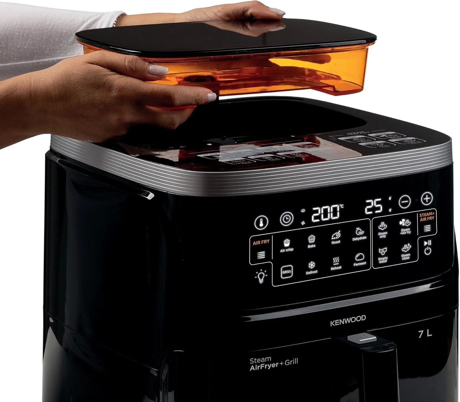 سرخ کن هوا و بخارپز 3 در 1 کنوود مدل HFS92.000BK با پنجره و ظرفیت 7 لیتر سرخ کن هوا و بخارپز 3 در 1 کنوود مدل HFS92.000BK با پنجره و ظرفیت 7 لیتر