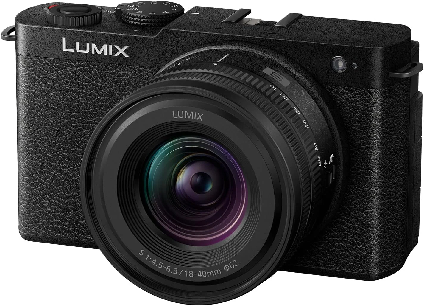 دوربین بدون آینه فول فریم پاناسونیک Lumix DC-S9NE-K مناسب ولاگ، 24.2 مگاپیکسل، فیلمبرداری 6K/4K، فوکوس خودکار تشخیص فاز 779 نقطه، تثبیت کننده تصویر، مشکی، همراه با لنز S-R1840E 18-40mm