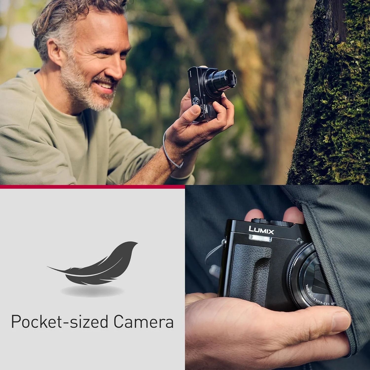 دوربین دیجیتال پاناسونیک LUMIX DC-TZ99-W، سفید دوربین دیجیتال پاناسونیک LUMIX DC-TZ99-W، سفید