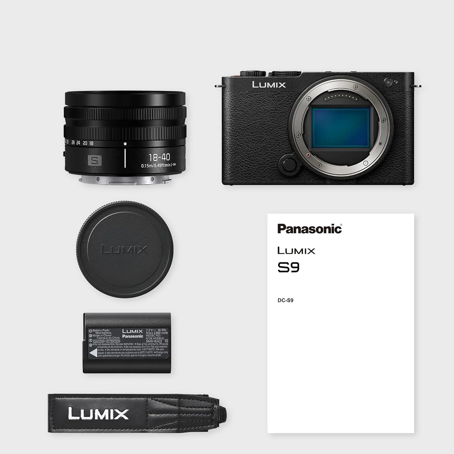 دوربین بدون آینه فول فریم پاناسونیک Lumix DC-S9NE-K مناسب ولاگ، 24.2 مگاپیکسل، فیلمبرداری 6K/4K، فوکوس خودکار تشخیص فاز 779 نقطه، تثبیت کننده تصویر، مشکی، همراه با لنز S-R1840E 18-40mm دوربین بدون آینه فول فریم پاناسونیک Lumix DC-S9NE-K مناسب ولاگ، 24.2 مگاپیکسل، فیلمبرداری 6K/4K، فوکوس خودکار تشخیص فاز 779 نقطه، تثبیت کننده تصویر، مشکی، همراه با لنز S-R1840E 18-40mm