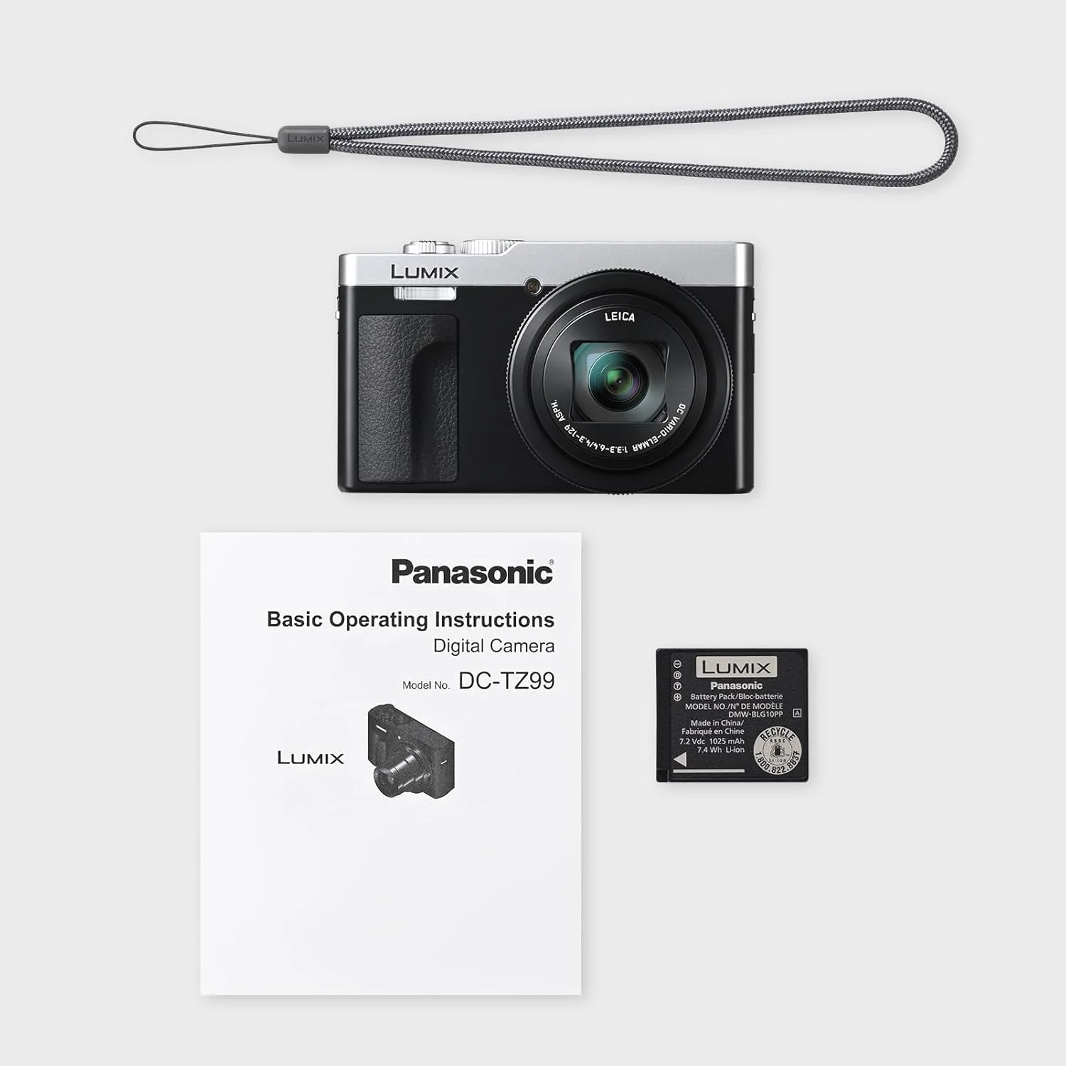 دوربین دیجیتال پاناسونیک LUMIX DC-TZ99-W، سفید دوربین دیجیتال پاناسونیک LUMIX DC-TZ99-W، سفید