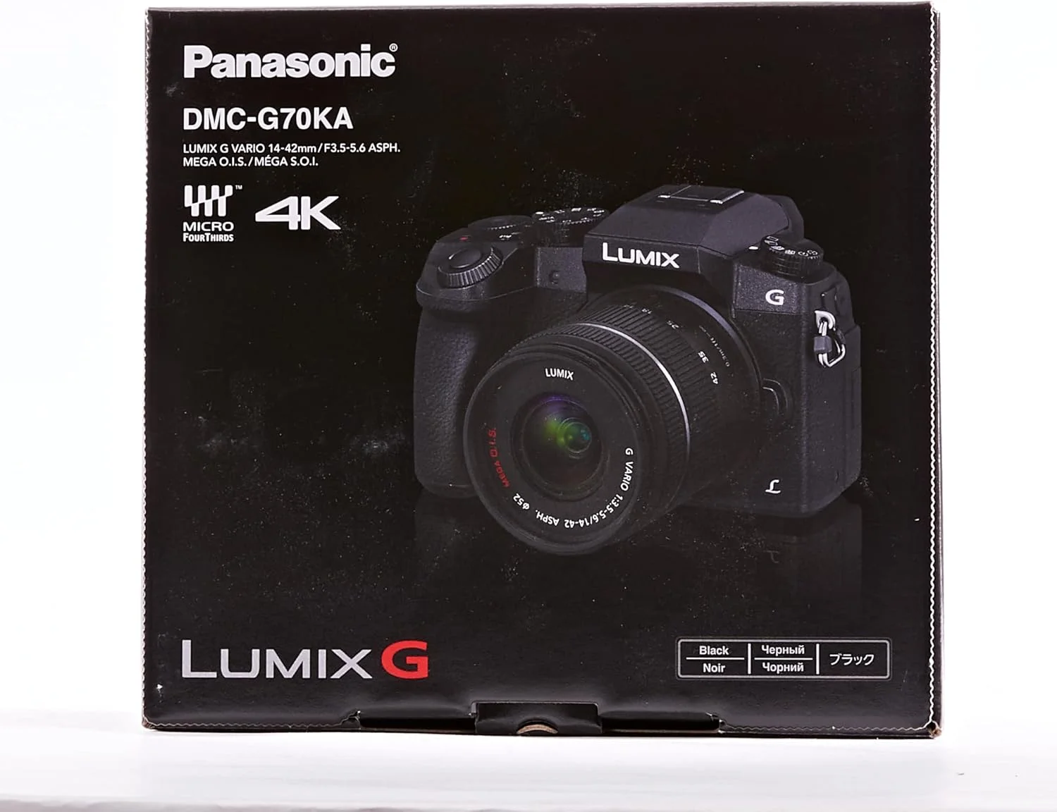 دوربین سیستم پاناسونیک Lumix G DMC-G70KAEGK با حسگر 16 مگاپیکسل، منظرهیاب OLED، صفحه لمسی OLED 7.5 سانتیمتری، عکس و فیلم 4K به همراه لنز H-FS14042E مشکی دوربین سیستم پاناسونیک Lumix G DMC-G70KAEGK با حسگر 16 مگاپیکسل، منظرهیاب OLED، صفحه لمسی OLED 7.5 سانتیمتری، عکس و فیلم 4K به همراه لنز H-FS14042E مشکی