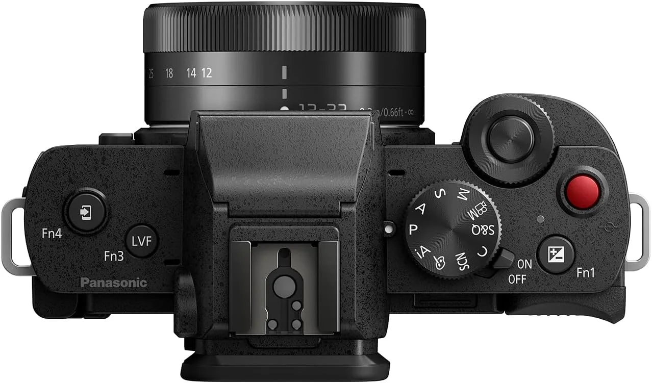 دوربین بدون آینه پاناسونیک Lumix DC-G100DKEGK Micro Four Thirds با لنز Lumix G Vario F3.5-5.6، 20.3 مگاپیکسل، فیلمبرداری 4K 30p و FHD 60، دوربین ولاگینگ، مانیتور با زاویه آزاد، USB-C، مشکی دوربین بدون آینه پاناسونیک Lumix DC-G100DKEGK Micro Four Thirds با لنز Lumix G Vario F3.5-5.6، 20.3 مگاپیکسل، فیلمبرداری 4K 30p و FHD 60، دوربین ولاگینگ، مانیتور با زاویه آزاد، USB-C، مشکی