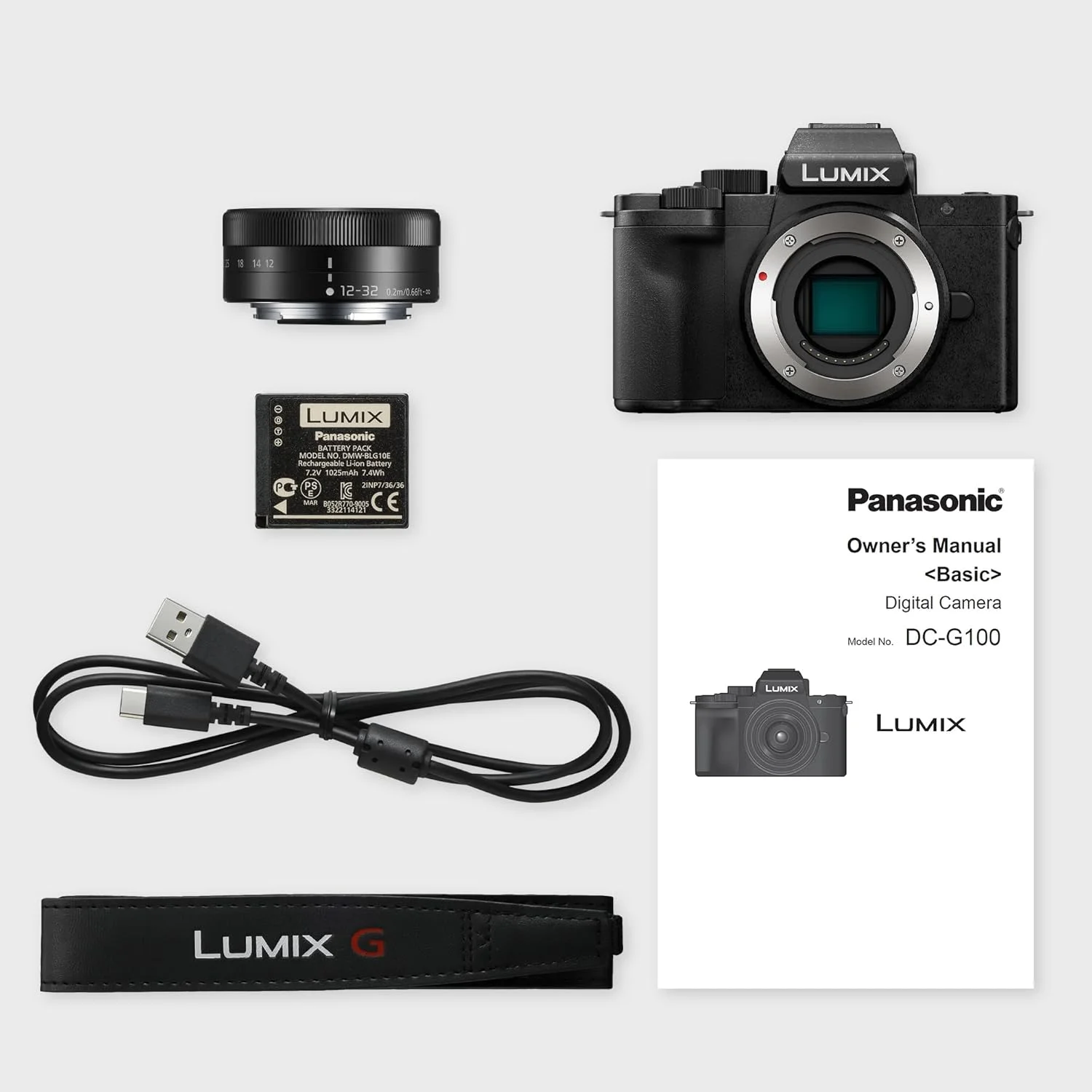 دوربین بدون آینه پاناسونیک Lumix DC-G100DKEGK Micro Four Thirds با لنز Lumix G Vario F3.5-5.6، 20.3 مگاپیکسل، فیلمبرداری 4K 30p و FHD 60، دوربین ولاگینگ، مانیتور با زاویه آزاد، USB-C، مشکی دوربین بدون آینه پاناسونیک Lumix DC-G100DKEGK Micro Four Thirds با لنز Lumix G Vario F3.5-5.6، 20.3 مگاپیکسل، فیلمبرداری 4K 30p و FHD 60، دوربین ولاگینگ، مانیتور با زاویه آزاد، USB-C، مشکی