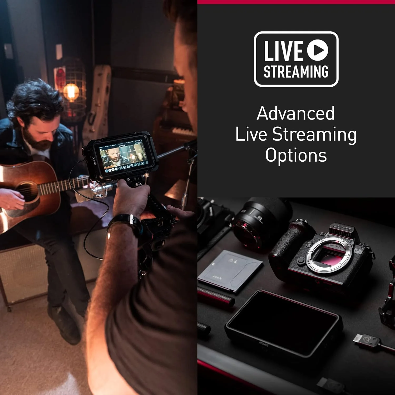دوربین بدون آینه فول فریم پاناسونیک LUMIX S5IIX، ضبط نامحدود 6K/4K 10 بیتی، فوکوس خودکار هیبریدی فازی، Apple ProRes RAW و BRAW از طریق HDMI، ضبط USB-SSD، لرزشگیر تصویر دوگانه 5 محوره با لنز LUMIX 20-60mm دوربین بدون آینه فول فریم پاناسونیک LUMIX S5IIX، ضبط نامحدود 6K/4K 10 بیتی، فوکوس خودکار هیبریدی فازی، Apple ProRes RAW و BRAW از طریق HDMI، ضبط USB-SSD، لرزشگیر تصویر دوگانه 5 محوره با لنز LUMIX 20-60mm