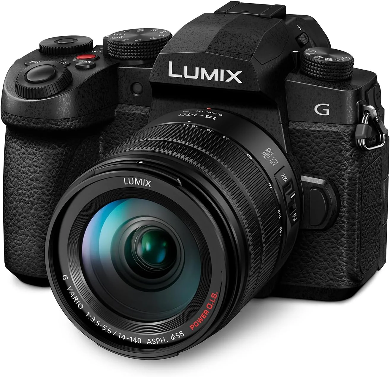 دوربین بدون آینه پاناسونیک LUMIX DC-G97HE Micro Four Thirds به همراه لنز H-FSA14140 LUMIX G Vario 14-140 میلیمتری، 20.3 مگاپیکسل، 4K 30p، LCD با زاویه آزاد، Wi-Fi، بلوتوث، مشکی دوربین بدون آینه پاناسونیک LUMIX DC-G97HE Micro Four Thirds به همراه لنز H-FSA14140 LUMIX G Vario 14-140 میلیمتری، 20.3 مگاپیکسل، 4K 30p، LCD با زاویه آزاد، Wi-Fi، بلوتوث، مشکی