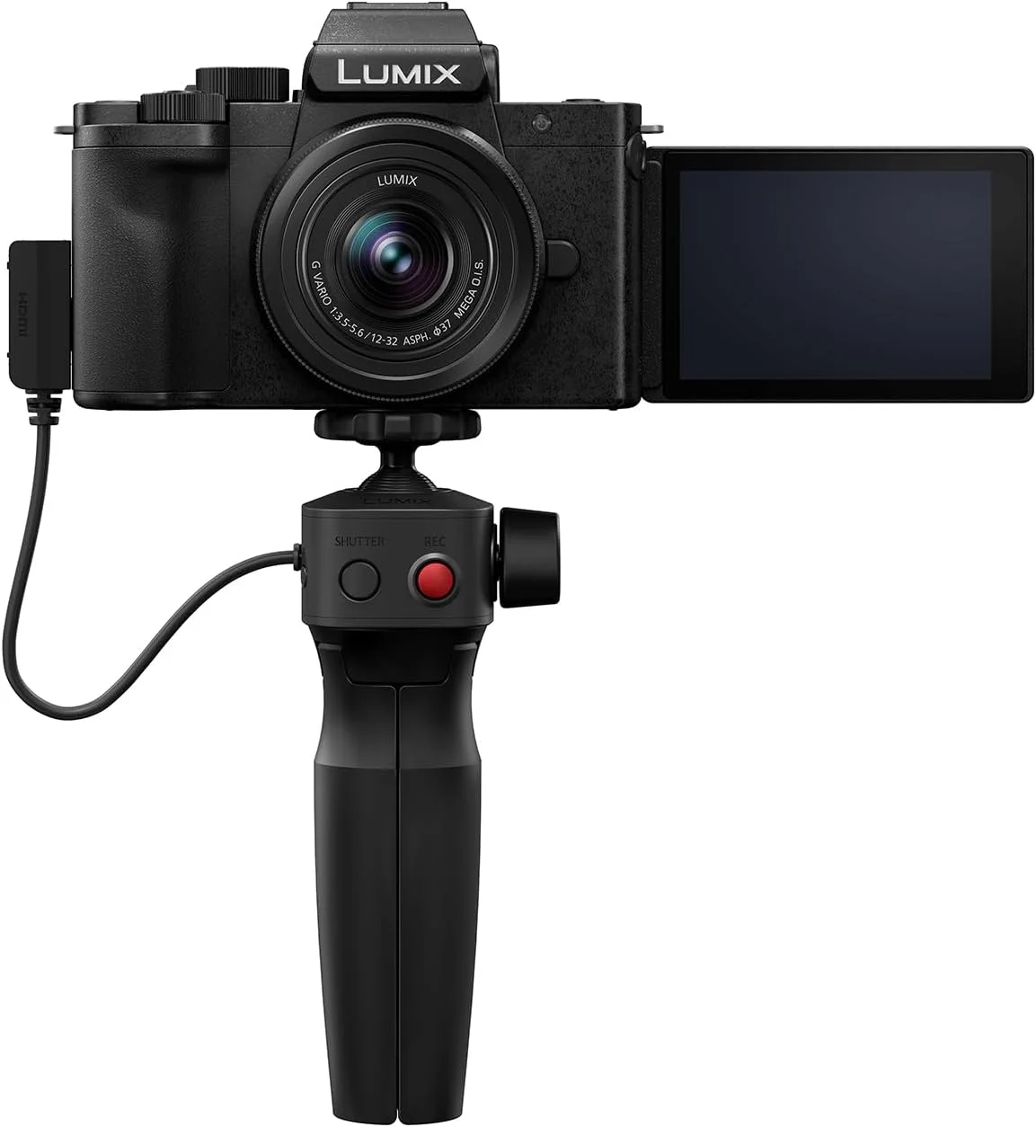 دوربین بدون آینه پاناسونیک Lumix DC-G100DVEGK Micro Four Thirds به همراه لنز Lumix G Vario 12-32mm F3.5-5.6 و دسته سه پایه DMW-SHGR2، 20.3 مگاپیکسل، فیلمبرداری 4K 30p/FHD 60، دوربین Vlog، شارژ USB-C، مشکی دوربین بدون آینه پاناسونیک Lumix DC-G100DVEGK Micro Four Thirds به همراه لنز Lumix G Vario 12-32mm F3.5-5.6 و دسته سه پایه DMW-SHGR2، 20.3 مگاپیکسل، فیلمبرداری 4K 30p/FHD 60، دوربین Vlog، شارژ USB-C، مشکی