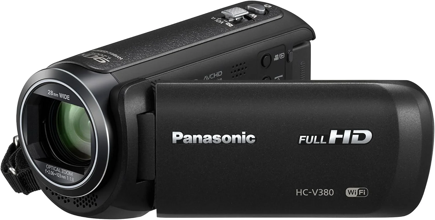 دوربین فیلمبرداری دستی پاناسونیک HC-V380EB-K Full-HD با زوم اپتیکال 50 برابر - مشکی