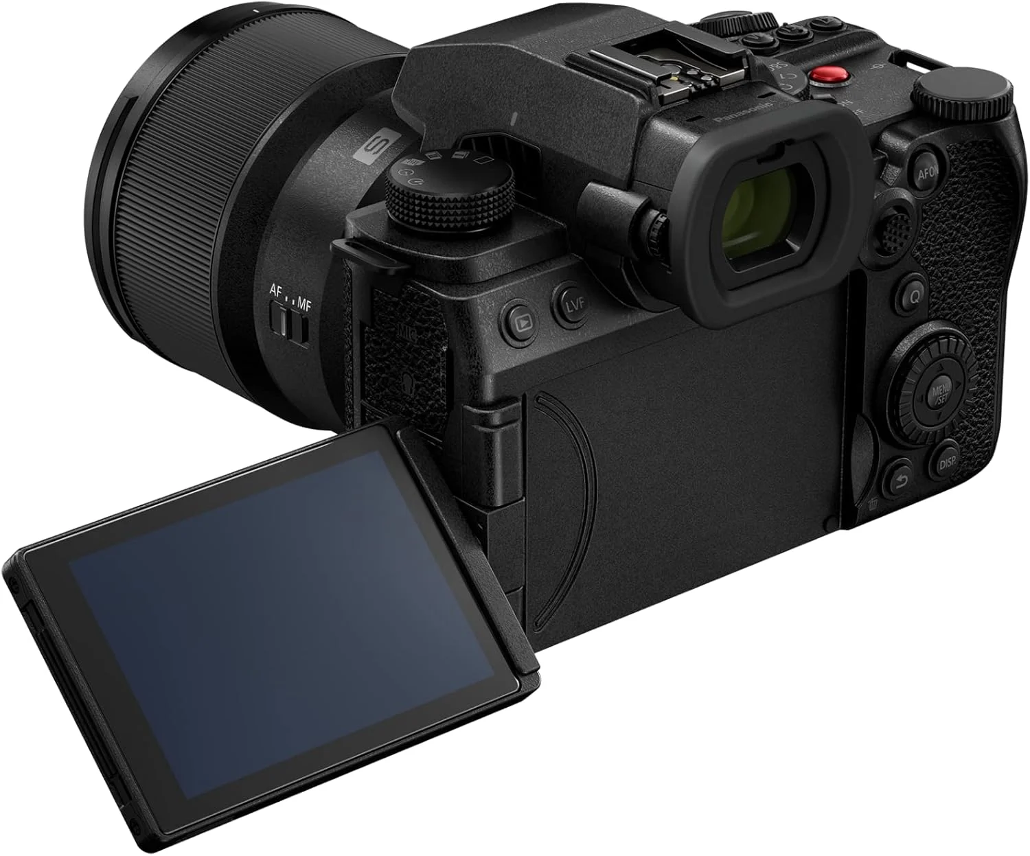 دوربین بدون آینه فول فریم پاناسونیک LUMIX DC-S5M2XCE با لنز LUMIX S 50mm F1.8، ضبط نامحدود 4K 60P و 6K 30P، صفحه نمایش چرخان، Wi-Fi، فوکوس خودکار هیبریدی فازی، لرزشگیر فعال، بسته باتری DMW-BLK22، مشکی دوربین بدون آینه فول فریم پاناسونیک LUMIX DC-S5M2XCE با لنز LUMIX S 50mm F1.8، ضبط نامحدود 4K 60P و 6K 30P، صفحه نمایش چرخان، Wi-Fi، فوکوس خودکار هیبریدی فازی، لرزشگیر فعال، بسته باتری DMW-BLK22، مشکی