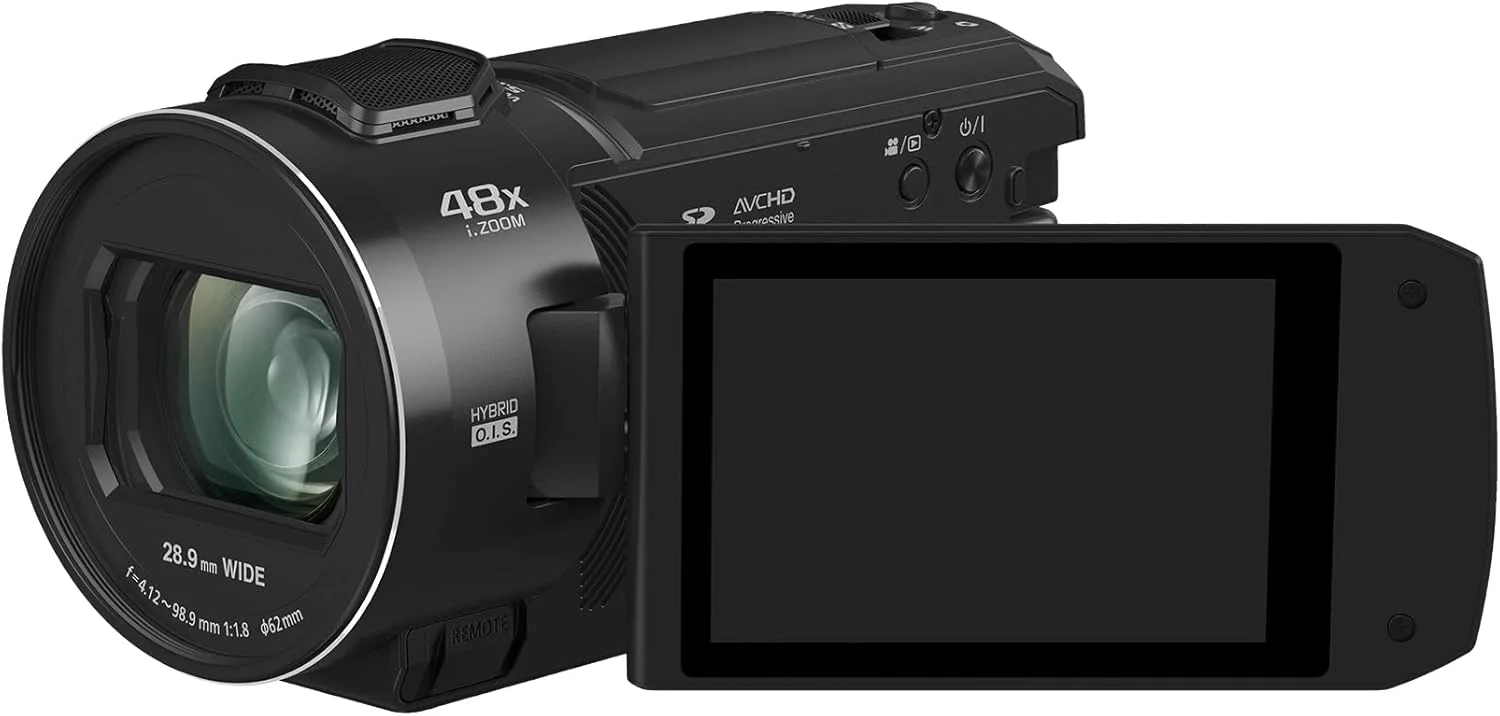 دوربین فیلمبرداری پاناسونیک HC-V900E-K Full HD، فیلمبرداری FHD، لنز واید 25 میلیمتری F1.8، زوم اپتیکال 24 برابر، لرزشگیر هیبریدی OIS+، HDR، میکروفون زوم، صفحه لمسی - مشکی دوربین فیلمبرداری پاناسونیک HC-V900E-K Full HD، فیلمبرداری FHD، لنز واید 25 میلیمتری F1.8، زوم اپتیکال 24 برابر، لرزشگیر هیبریدی OIS+، HDR، میکروفون زوم، صفحه لمسی - مشکی