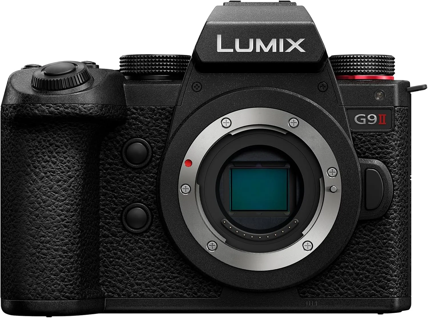 دوربین پاناسونیک LUMIX G9II Micro Four Thirds، سنسور 25.2 مگاپیکسلی با فوکوس خودکار هیبریدی فازی، تثبیت کننده تصویر قدرتمند، عملکرد و تحرک با سرعت بالا، مدل پرچمدار سری G - DC-G9M2BODY