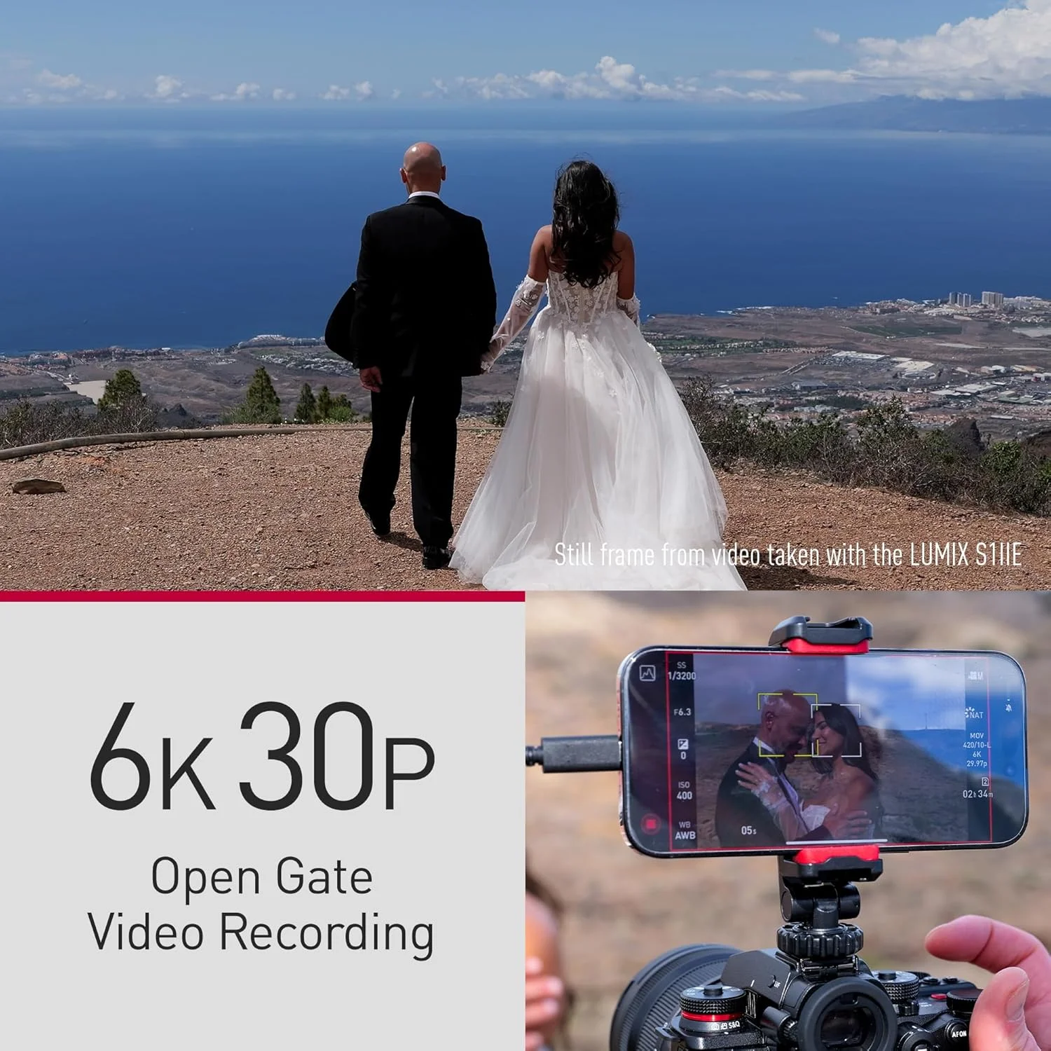 دوربین بدون آینه فول فریم پاناسونیک LUMIX S1IIE، 24 مگاپیکسل، Cs4K 60p فول فریم، ویدئو 6K 30p Open Gate، لرزشگیر فعال، ضبط 10 بیتی 4:2:2، L-Mount، DC-S1M2ES - فقط بدنه دوربین بدون آینه فول فریم پاناسونیک LUMIX S1IIE، 24 مگاپیکسل، Cs4K 60p فول فریم، ویدئو 6K 30p Open Gate، لرزشگیر فعال، ضبط 10 بیتی 4:2:2، L-Mount، DC-S1M2ES - فقط بدنه