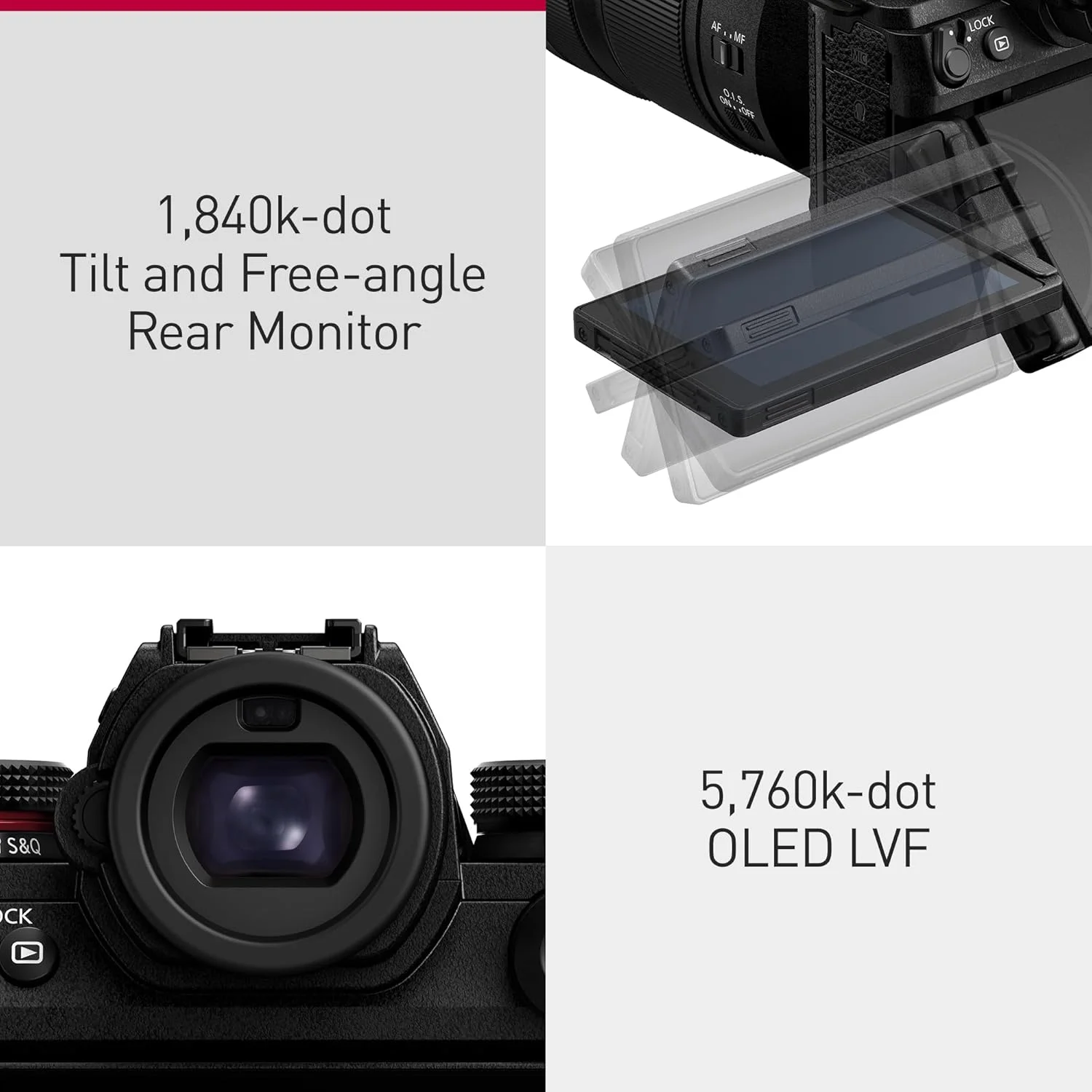 دوربین بدون آینه فول فریم پاناسونیک LUMIX S1IIE، 24 مگاپیکسل، Cs4K 60p فول فریم، ویدئو 6K 30p Open Gate، لرزشگیر فعال، ضبط 10 بیتی 4:2:2، L-Mount، DC-S1M2ES - فقط بدنه دوربین بدون آینه فول فریم پاناسونیک LUMIX S1IIE، 24 مگاپیکسل، Cs4K 60p فول فریم، ویدئو 6K 30p Open Gate، لرزشگیر فعال، ضبط 10 بیتی 4:2:2، L-Mount، DC-S1M2ES - فقط بدنه