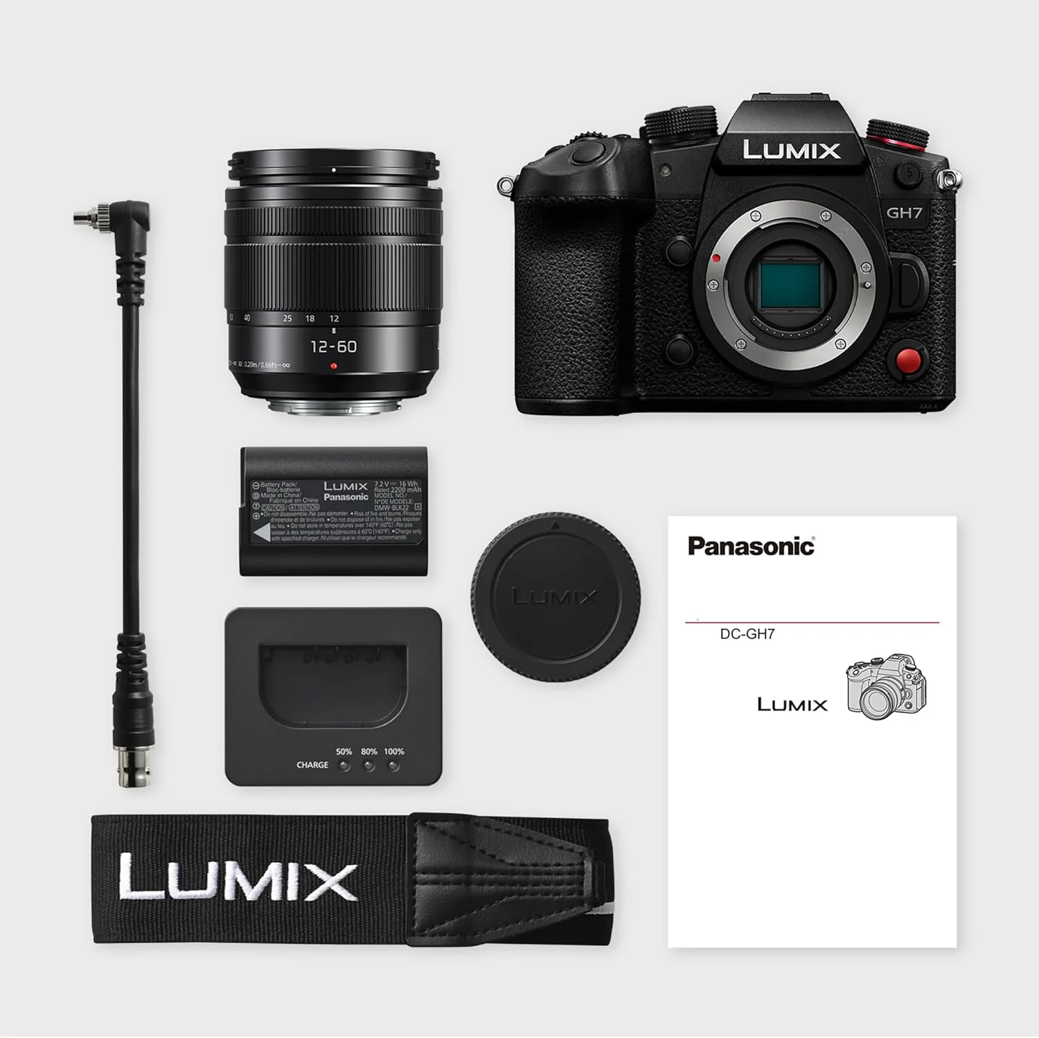 دوربین پاناسونیک Lumix DC-GH7ME با حسگر 25.2 مگاپیکسل Open Gate، فیلمبرداری C4K/4K 4:2:2 60/50p، فوکوس خودکار هیبریدی فازی، لرزشگیر فعال، LUT، صدای 32 بیتی شناور، منظره یاب OLED، مانیتور چرخان، مشکی، همراه با لنز H-FS12060 دوربین پاناسونیک Lumix DC-GH7ME با حسگر 25.2 مگاپیکسل Open Gate، فیلمبرداری C4K/4K 4:2:2 60/50p، فوکوس خودکار هیبریدی فازی، لرزشگیر فعال، LUT، صدای 32 بیتی شناور، منظره یاب OLED، مانیتور چرخان، مشکی، همراه با لنز H-FS12060