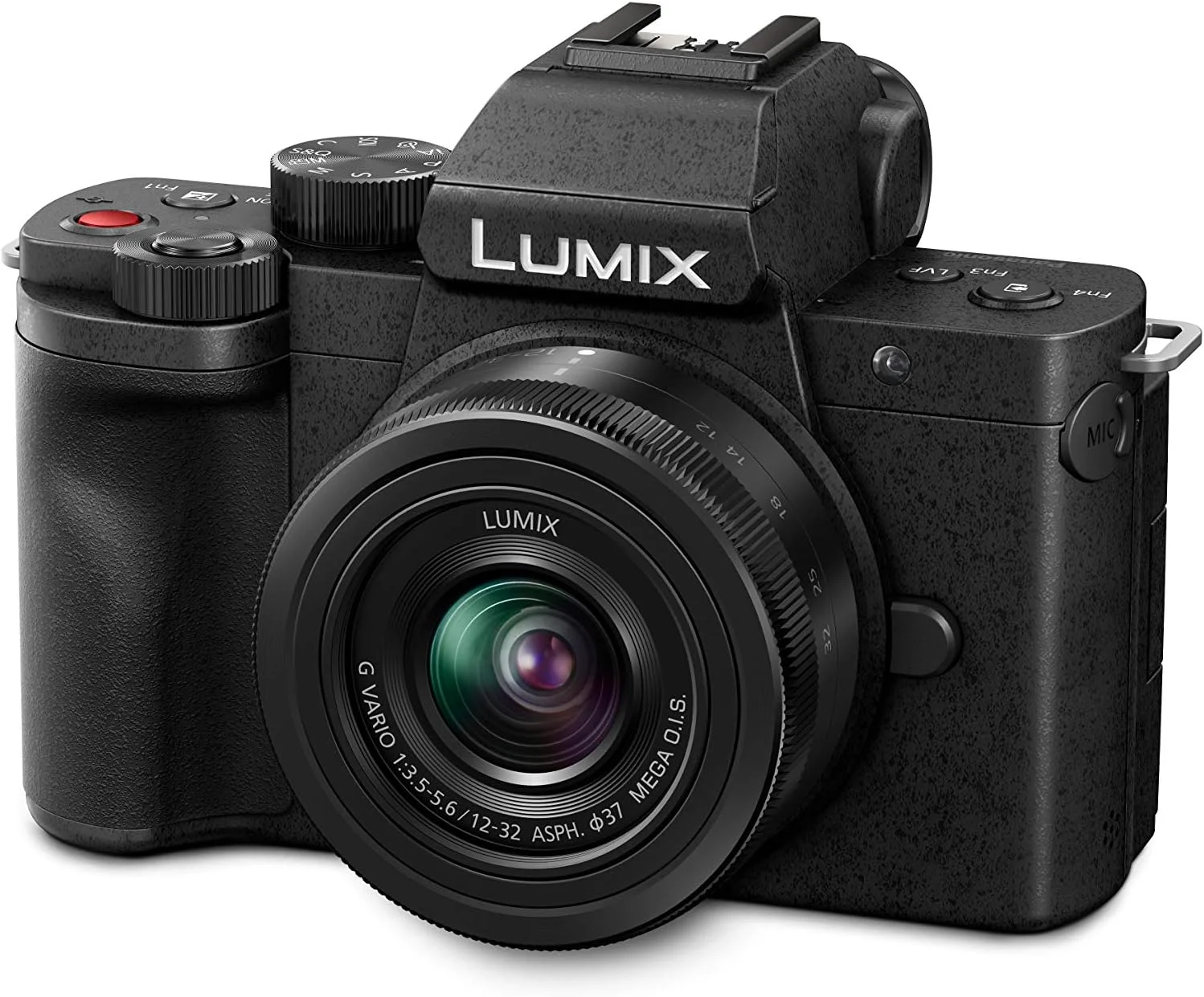 دوربین بدون آینه پاناسونیک LUMIX G100 4k برای عکس و فیلم، میکروفون داخلی با ردیابی، سیستم لنز قابل تعویض میکرو چهار سوم، لنز 12-32 میلیمتری، لرزشگیر هیبریدی 5 محوره، DC-G100KK (مشکی) دوربین بدون آینه پاناسونیک LUMIX G100 4k برای عکس و فیلم، میکروفون داخلی با ردیابی، سیستم لنز قابل تعویض میکرو چهار سوم، لنز 12-32 میلیمتری، لرزشگیر هیبریدی 5 محوره، DC-G100KK (مشکی)