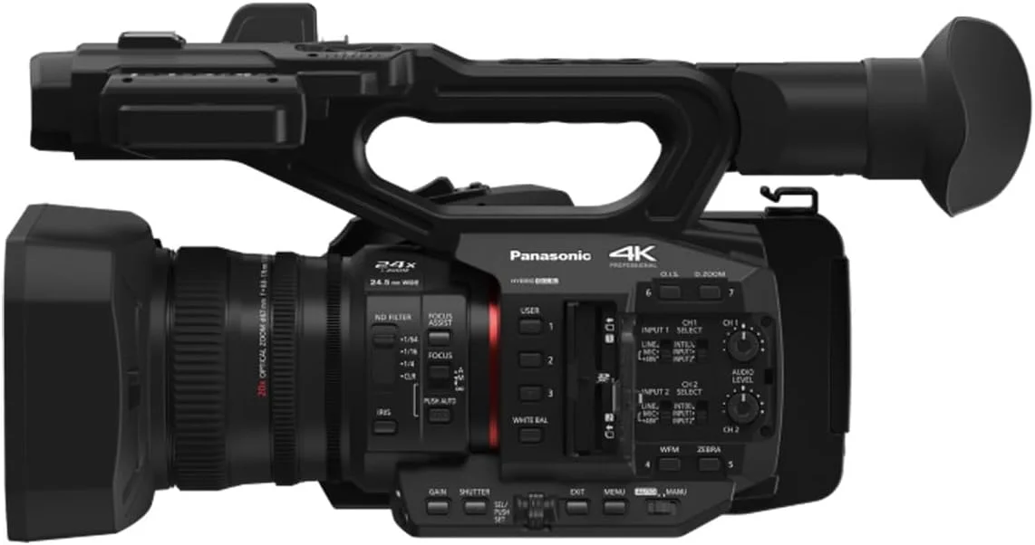 دوربین فیلمبرداری پاناسونیک HC-X20، کیفیت حرفه ای 4K 60p، سنسور 1.0 اینچی، لنز واید 24.5 میلی متری و زوم اپتیکال 20 برابر، مناسب برای اخبار، مصاحبه ها و رویدادها دوربین فیلمبرداری پاناسونیک HC-X20، کیفیت حرفه ای 4K 60p، سنسور 1.0 اینچی، لنز واید 24.5 میلی متری و زوم اپتیکال 20 برابر، مناسب برای اخبار، مصاحبه ها و رویدادها