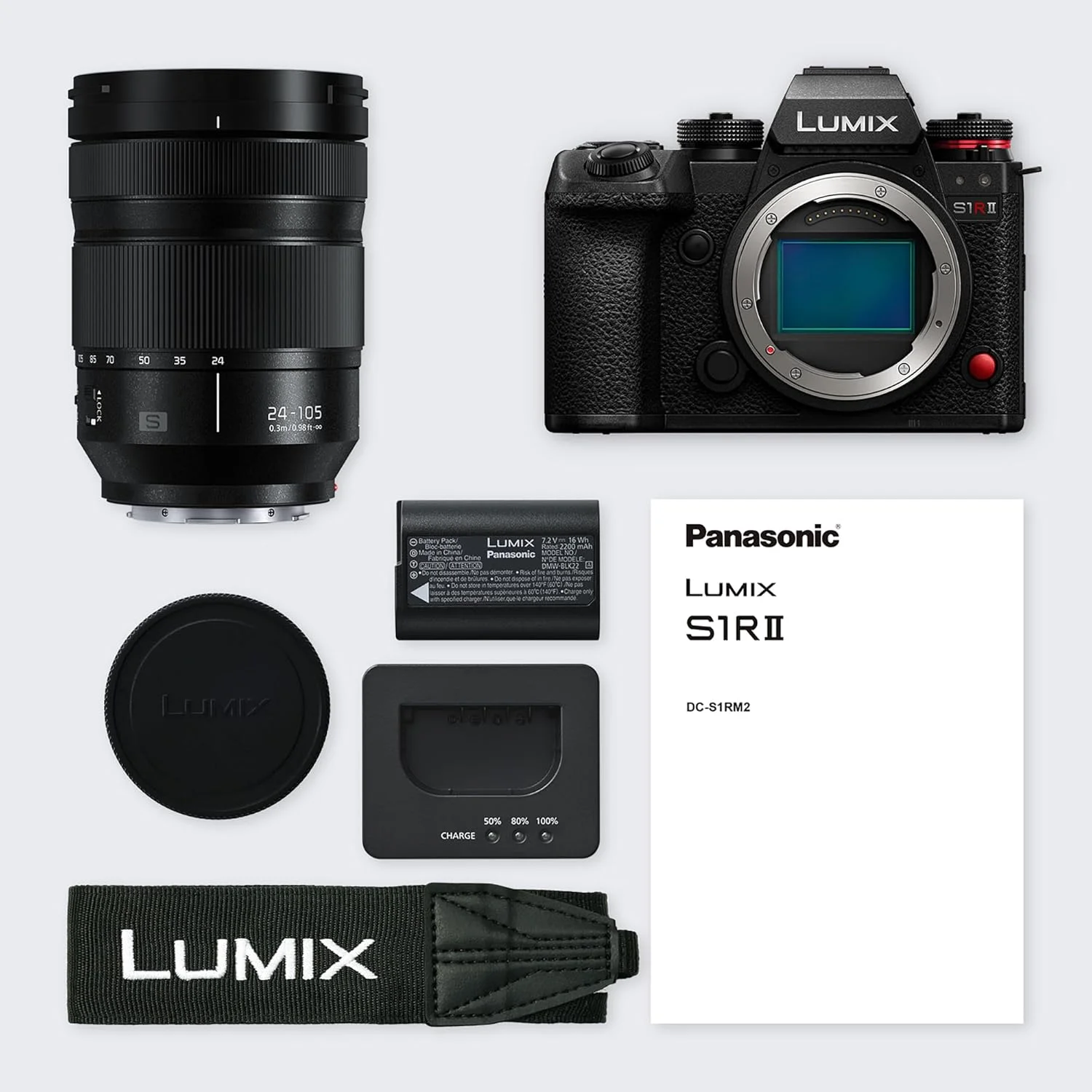 دوربین بدون آینه حرفه ای پاناسونیک LUMIX S1RII با کیت لنز 24-105mm F4، دوربین عکاسی دیجیتال فول فریم 44.3 مگاپیکسلی، فیلمبرداری 8K، فوکوس خودکار هیبریدی فازی، لرزشگیر دوگانه 8.0 استاپ، منظره یاب الکترونیکی OLED دوربین بدون آینه حرفه ای پاناسونیک LUMIX S1RII با کیت لنز 24-105mm F4، دوربین عکاسی دیجیتال فول فریم 44.3 مگاپیکسلی، فیلمبرداری 8K، فوکوس خودکار هیبریدی فازی، لرزشگیر دوگانه 8.0 استاپ، منظره یاب الکترونیکی OLED
