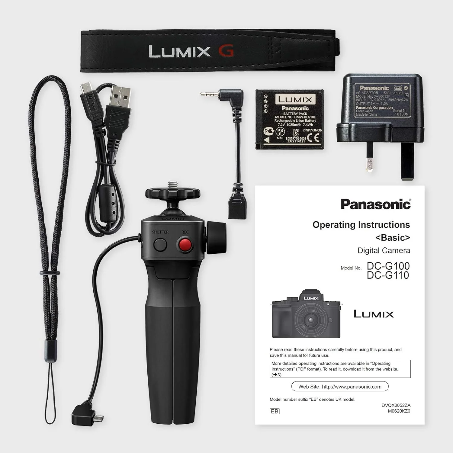 دوربین فیلمبرداری پاناسونیک LUMIX DC-G100VEB-K مخصوص ولاگ با لنز LUMIX G Vario 12-32 mm f3.5-5.6 و سه پایه SHGR1 دوربین فیلمبرداری پاناسونیک LUMIX DC-G100VEB-K مخصوص ولاگ با لنز LUMIX G Vario 12-32 mm f3.5-5.6 و سه پایه SHGR1
