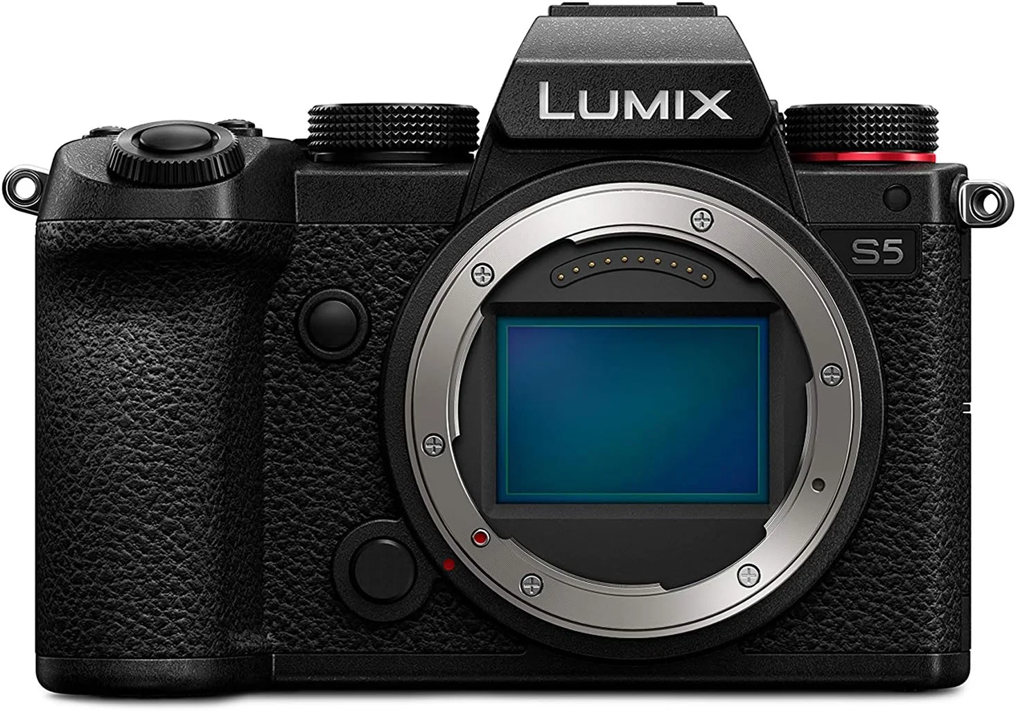 دوربین بدون آینه فول فریم پاناسونیک LUMIX DC-S5GR-KIT S5، ضبط ویدیو 4K 60P با صفحه نمایش چرخان و Wi-Fi، مانت L، لرزشگیر دوگانه 5 محوره، (مشکی) و گریپ مخصوص ولاگینگ [اختصاصی آمازون]