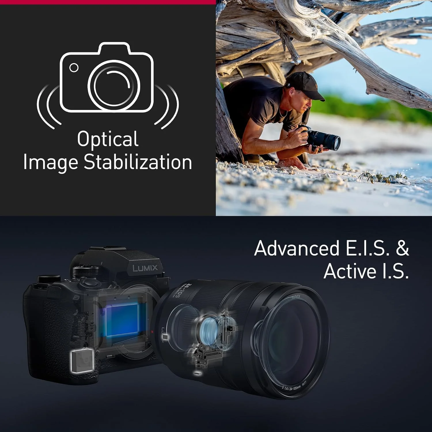 دوربین فول فریم هیبریدی پاناسونیک LUMIX S1RII، سنسور 44.3 مگاپیکسلی، فیلمبرداری 8K، ProRes RAW، فوکوس خودکار هیبریدی تشخیص فاز، تثبیت کننده دوگانه، صدای شناور 32 بیتی - بدنه خالی دوربین فول فریم هیبریدی پاناسونیک LUMIX S1RII، سنسور 44.3 مگاپیکسلی، فیلمبرداری 8K، ProRes RAW، فوکوس خودکار هیبریدی تشخیص فاز، تثبیت کننده دوگانه، صدای شناور 32 بیتی - بدنه خالی