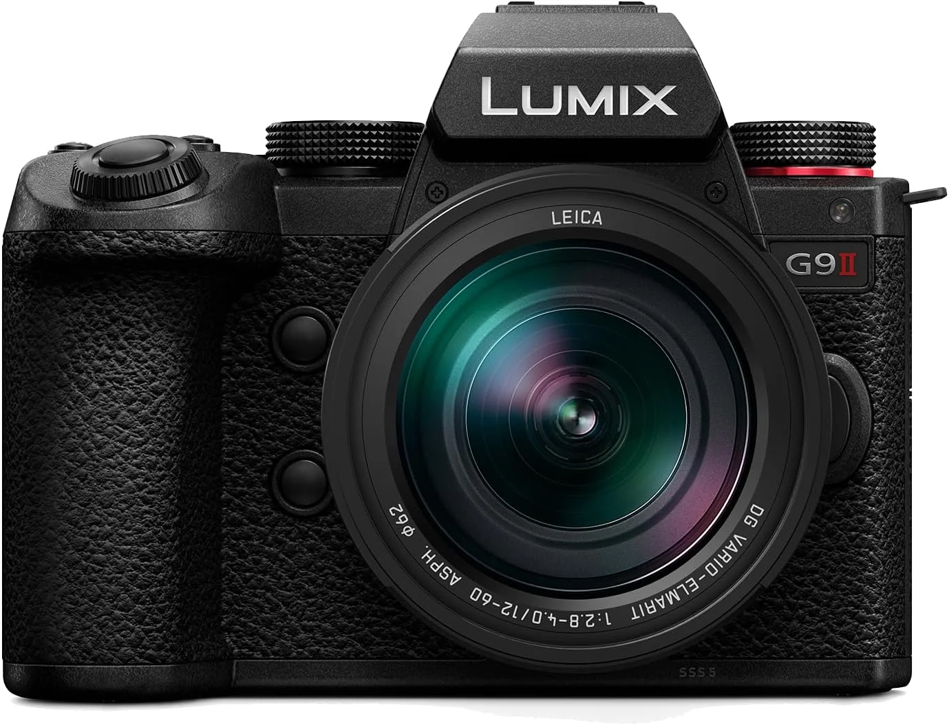 دوربین بدون آینه میکرو چهار سوم پاناسونیک LUMIX DC-G9M2LE به همراه لنز Leica DG Vario-Elmarit 12-60 mm F2.8-4.0، سنسور 25.2 مگاپیکسل، فیلمبرداری 4K 120p/100p و 5.7K 30p/25p، فوکوس خودکار هیبریدی فازی، WiFi، مشکی