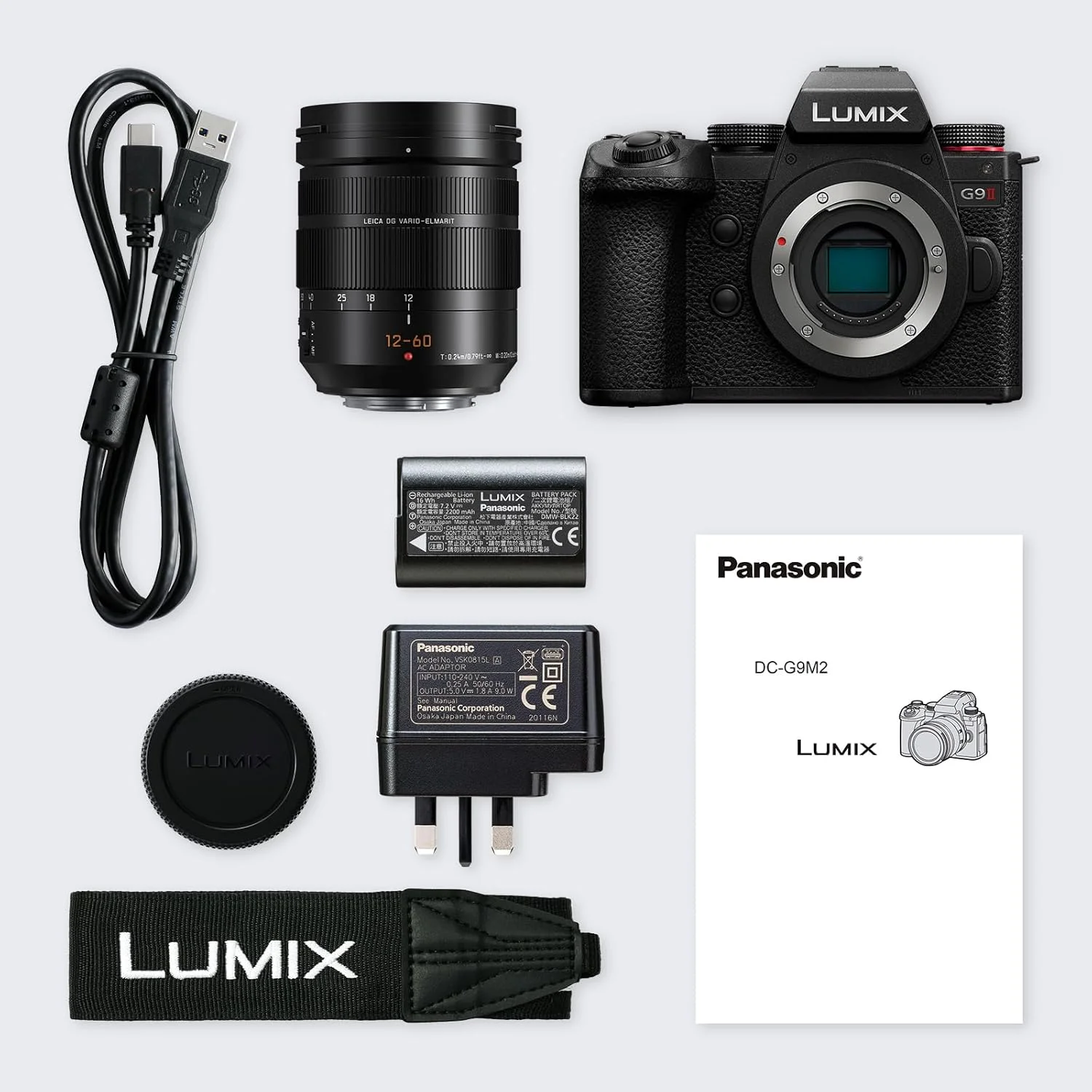دوربین بدون آینه میکرو چهار سوم پاناسونیک LUMIX DC-G9M2LE به همراه لنز Leica DG Vario-Elmarit 12-60 mm F2.8-4.0، سنسور 25.2 مگاپیکسل، فیلمبرداری 4K 120p/100p و 5.7K 30p/25p، فوکوس خودکار هیبریدی فازی، WiFi، مشکی دوربین بدون آینه میکرو چهار سوم پاناسونیک LUMIX DC-G9M2LE به همراه لنز Leica DG Vario-Elmarit 12-60 mm F2.8-4.0، سنسور 25.2 مگاپیکسل، فیلمبرداری 4K 120p/100p و 5.7K 30p/25p، فوکوس خودکار هیبریدی فازی، WiFi، مشکی