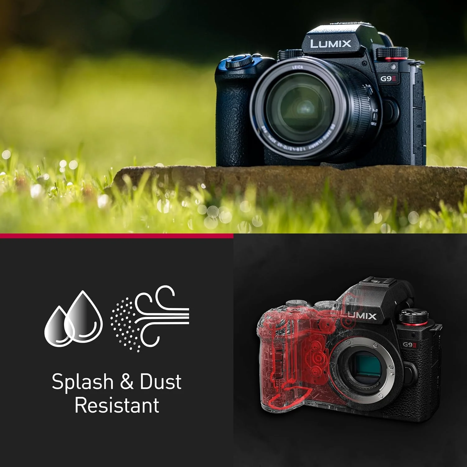 دوربین بدون آینه میکرو چهار سوم پاناسونیک LUMIX DC-G9M2LE به همراه لنز Leica DG Vario-Elmarit 12-60 mm F2.8-4.0، سنسور 25.2 مگاپیکسل، فیلمبرداری 4K 120p/100p و 5.7K 30p/25p، فوکوس خودکار هیبریدی فازی، WiFi، مشکی دوربین بدون آینه میکرو چهار سوم پاناسونیک LUMIX DC-G9M2LE به همراه لنز Leica DG Vario-Elmarit 12-60 mm F2.8-4.0، سنسور 25.2 مگاپیکسل، فیلمبرداری 4K 120p/100p و 5.7K 30p/25p، فوکوس خودکار هیبریدی فازی، WiFi، مشکی