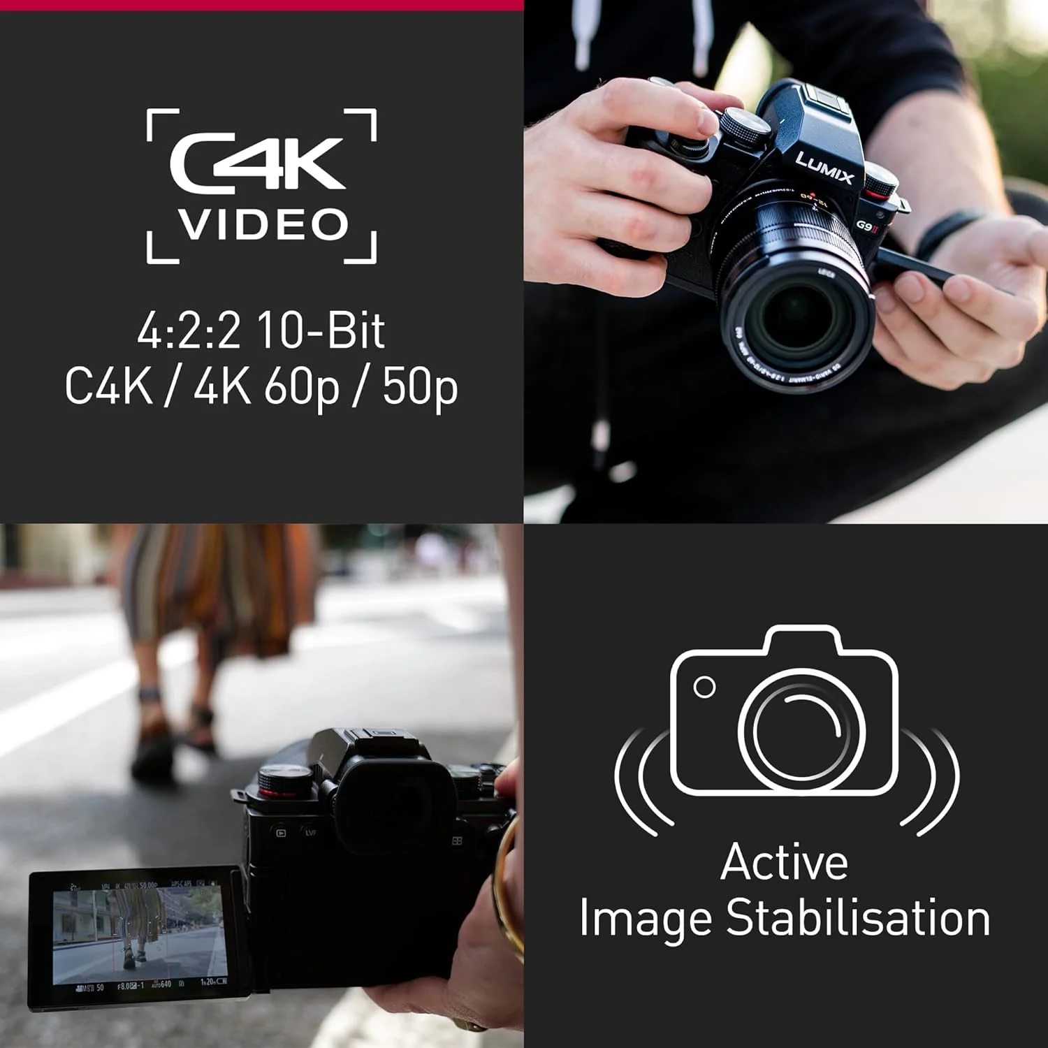 دوربین بدون آینه میکرو چهار سوم پاناسونیک LUMIX DC-G9M2LE به همراه لنز Leica DG Vario-Elmarit 12-60 mm F2.8-4.0، سنسور 25.2 مگاپیکسل، فیلمبرداری 4K 120p/100p و 5.7K 30p/25p، فوکوس خودکار هیبریدی فازی، WiFi، مشکی دوربین بدون آینه میکرو چهار سوم پاناسونیک LUMIX DC-G9M2LE به همراه لنز Leica DG Vario-Elmarit 12-60 mm F2.8-4.0، سنسور 25.2 مگاپیکسل، فیلمبرداری 4K 120p/100p و 5.7K 30p/25p، فوکوس خودکار هیبریدی فازی، WiFi، مشکی