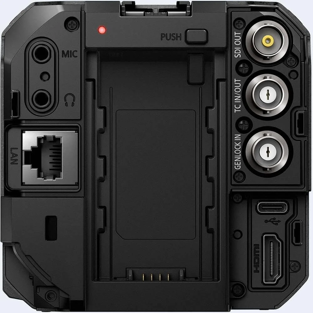 دوربین سینمایی پاناسونیک LUMIX BS1H با فرمت فول فریم، بدنه جمع و جور با قابلیت ضبط ویدیوی نامحدود 6K 24p / 5.9K 30P 10 بیتی و کنترل چند دوربینه - مشکی دوربین سینمایی پاناسونیک LUMIX BS1H با فرمت فول فریم، بدنه جمع و جور با قابلیت ضبط ویدیوی نامحدود 6K 24p / 5.9K 30P 10 بیتی و کنترل چند دوربینه - مشکی