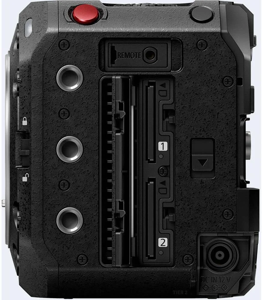 دوربین سینمایی پاناسونیک LUMIX BS1H با فرمت فول فریم، بدنه جمع و جور با قابلیت ضبط ویدیوی نامحدود 6K 24p / 5.9K 30P 10 بیتی و کنترل چند دوربینه - مشکی دوربین سینمایی پاناسونیک LUMIX BS1H با فرمت فول فریم، بدنه جمع و جور با قابلیت ضبط ویدیوی نامحدود 6K 24p / 5.9K 30P 10 بیتی و کنترل چند دوربینه - مشکی