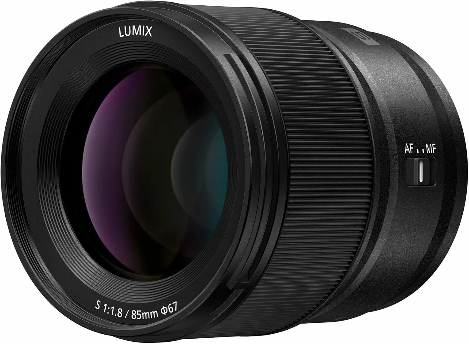 لنز دوربین سری PANASONIC LUMIX S، لنز 85mm F1.8 با مانت L قابل تعویض برای دوربین های دیجیتال فول فریم بدون آینه، S-S85، مشکی