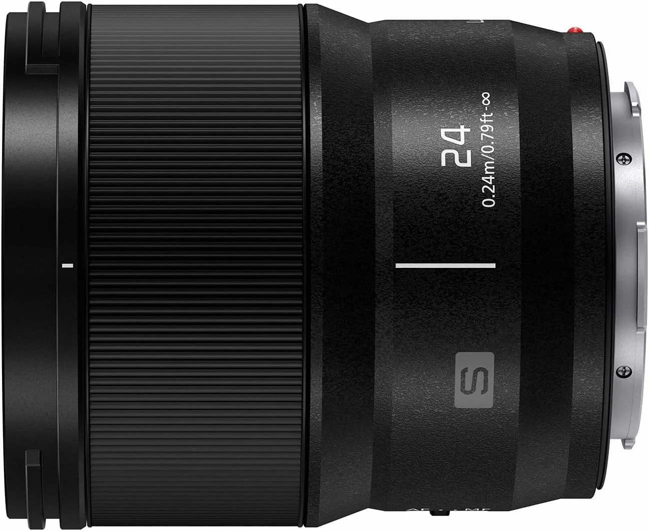 لنز دوربین پاناسونیک سری LUMIX S، لنز 24 میلی‌متری F1.8 با مانت L قابل تعویض برای دوربین‌های دیجیتال فول فریم بدون آینه، S-S24 مشکی