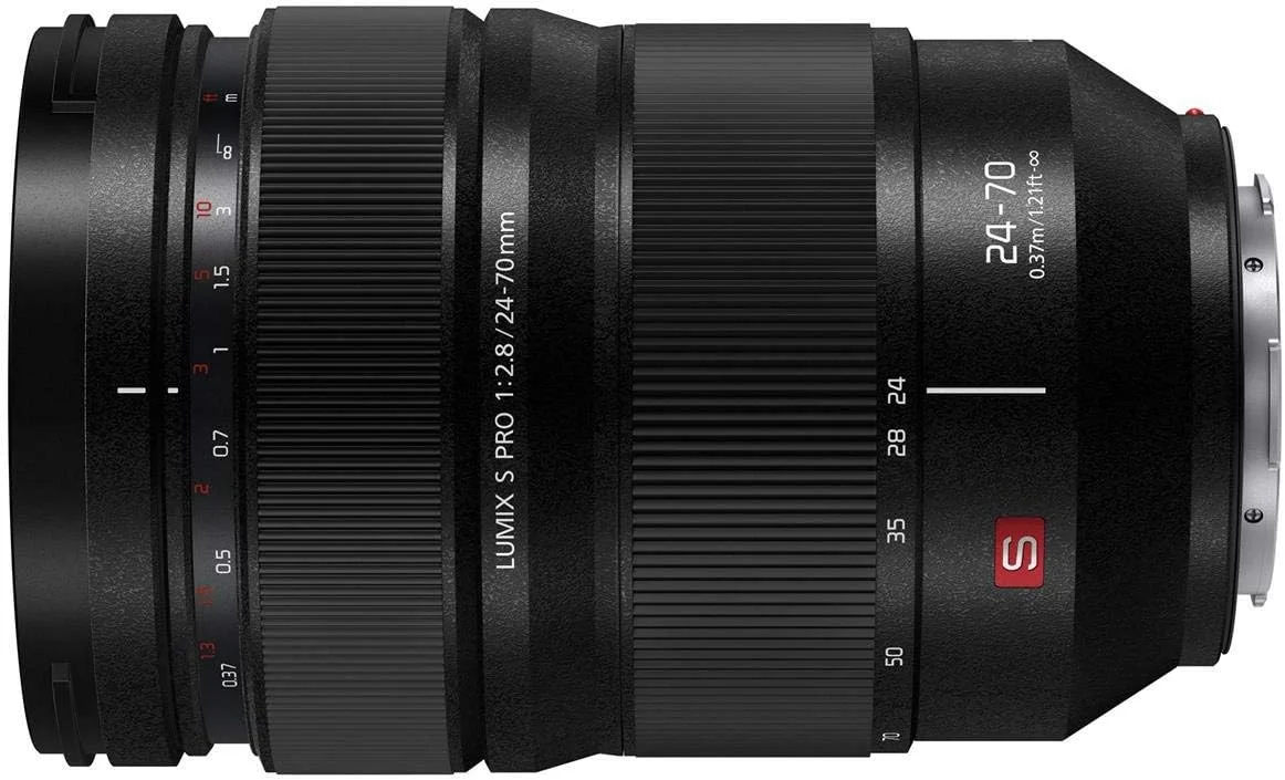 لنز قابل تعویض پاناسونیک Lumix S Pro 24-70mm F2.8 با مانت L برای دوربین های دیجیتال فول فریم سری Lumix S - مدل S-E2470 (USA)