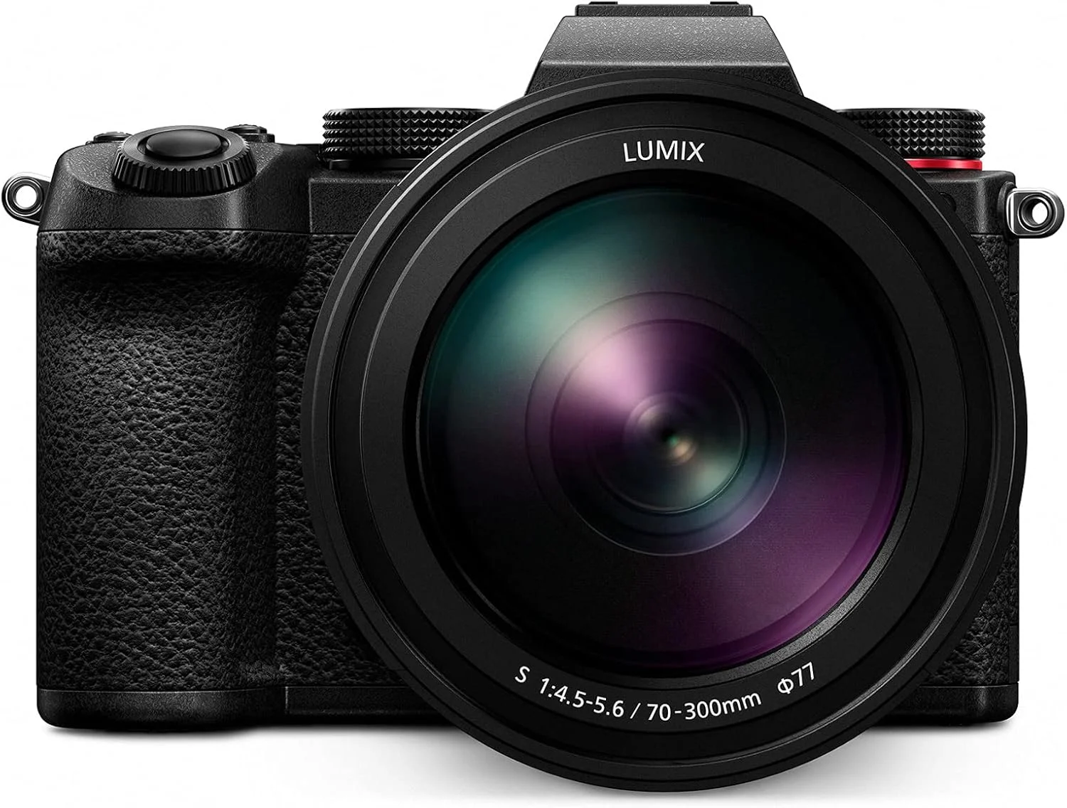 لنز دوربین پاناسونیک LUMIX S Series، 70-300mm F4.5-5.6 Macro O.I.S. لنز قابل تعویض L Mount برای دوربین های دیجیتال فول فریم بدون آینه مشکی