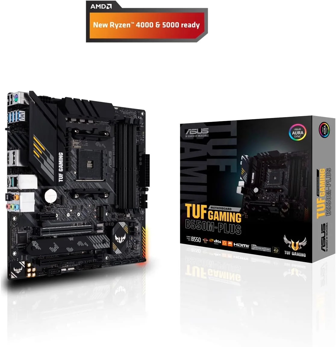 مادربرد گیمینگ ایسوس TUF Gaming B550M-PLUS، AMD AM4، نسل سوم Ryzen microATX، PCIe 4.0، LAN 2.5 گیگابیتی، BIOS Flashback، هدر RGB Gen 2 آدرس پذیر - 90MB14A0-M0EAY0، مشکی، B550 مادربرد گیمینگ ایسوس TUF Gaming B550M-PLUS، AMD AM4، نسل سوم Ryzen microATX، PCIe 4.0، LAN 2.5 گیگابیتی، BIOS Flashback، هدر RGB Gen 2 آدرس پذیر - 90MB14A0-M0EAY0، مشکی، B550