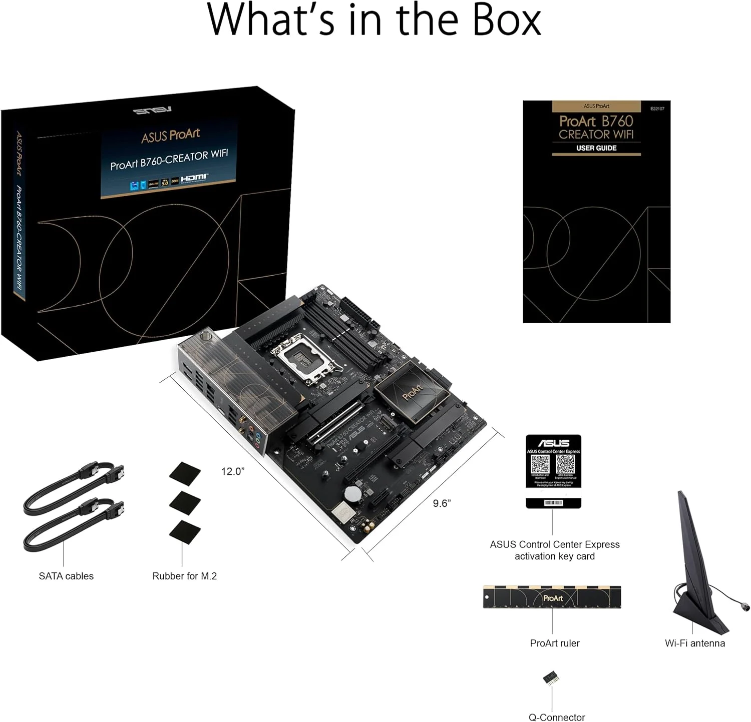 مادربرد ایسوس PROART B760-CREATOR WIFI سوکت اینتل LGA1700 (ATX، PCIe 5.0، حافظه DDR5، WiFi 6، 3X M.2، USB 3.2 Gen2x2، برای تولیدکنندگان محتوا) مادربرد ایسوس PROART B760-CREATOR WIFI سوکت اینتل LGA1700 (ATX، PCIe 5.0، حافظه DDR5، WiFi 6، 3X M.2، USB 3.2 Gen2x2، برای تولیدکنندگان محتوا)