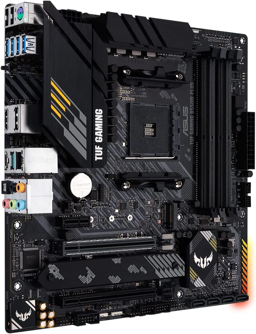 مادربرد گیمینگ ایسوس TUF Gaming B550M-PLUS، AMD AM4، نسل سوم Ryzen microATX، PCIe 4.0، LAN 2.5 گیگابیتی، BIOS Flashback، هدر RGB Gen 2 آدرس پذیر - 90MB14A0-M0EAY0، مشکی، B550 مادربرد گیمینگ ایسوس TUF Gaming B550M-PLUS، AMD AM4، نسل سوم Ryzen microATX، PCIe 4.0، LAN 2.5 گیگابیتی، BIOS Flashback، هدر RGB Gen 2 آدرس پذیر - 90MB14A0-M0EAY0، مشکی، B550
