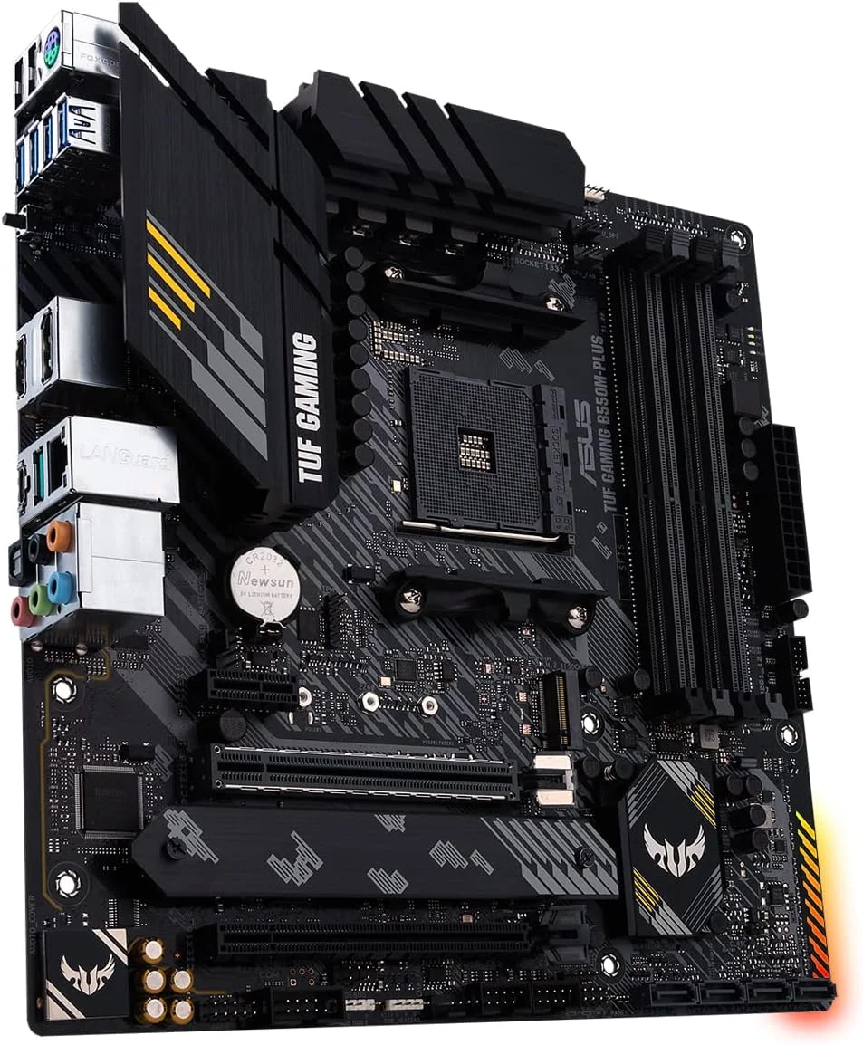 مادربرد گیمینگ ایسوس TUF Gaming B550M-PLUS، AMD AM4، نسل سوم Ryzen microATX، PCIe 4.0، LAN 2.5 گیگابیتی، BIOS Flashback، هدر RGB Gen 2 آدرس پذیر - 90MB14A0-M0EAY0، مشکی، B550 مادربرد گیمینگ ایسوس TUF Gaming B550M-PLUS، AMD AM4، نسل سوم Ryzen microATX، PCIe 4.0، LAN 2.5 گیگابیتی، BIOS Flashback، هدر RGB Gen 2 آدرس پذیر - 90MB14A0-M0EAY0، مشکی، B550