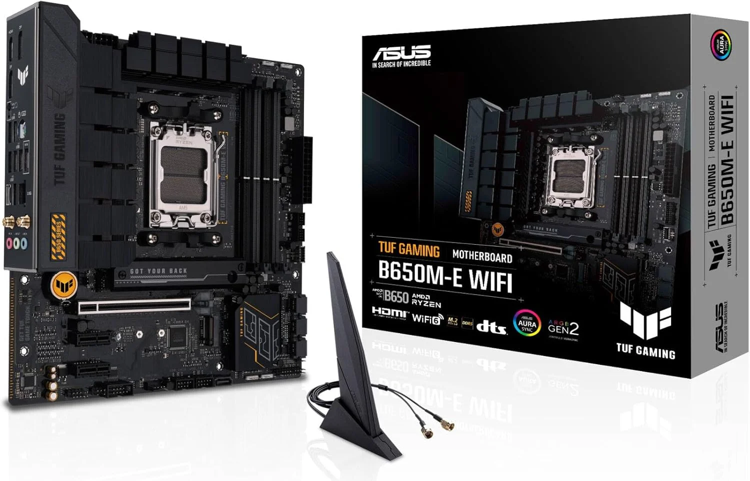 مادربرد ASUS TUF Gaming B650M-E WiFi – سوکت AMD AM5، چیپست B650، USB 3.2 Gen 2، Micro-ATX