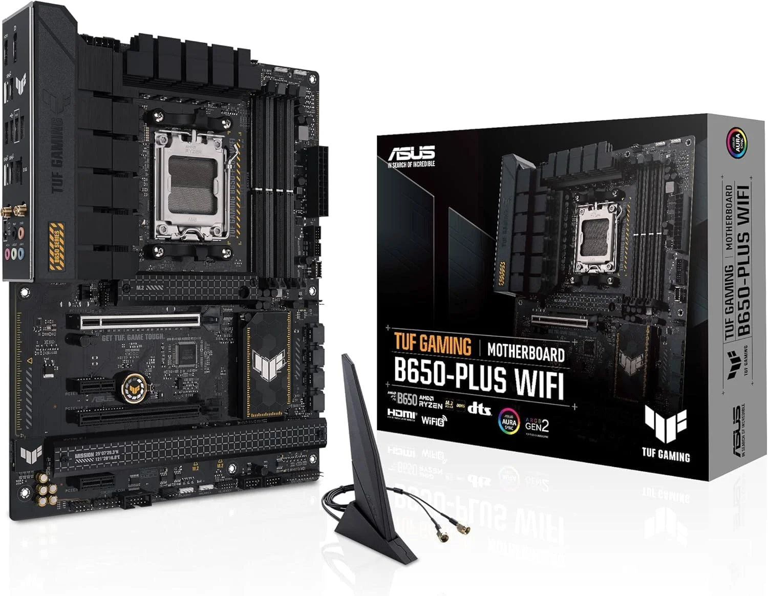 مادربرد ایسوس TUF Gaming B650-Plus WiFi – سوکت AMD AM5، چیپست B650، USB 3.2 Gen 2x2، WiFi