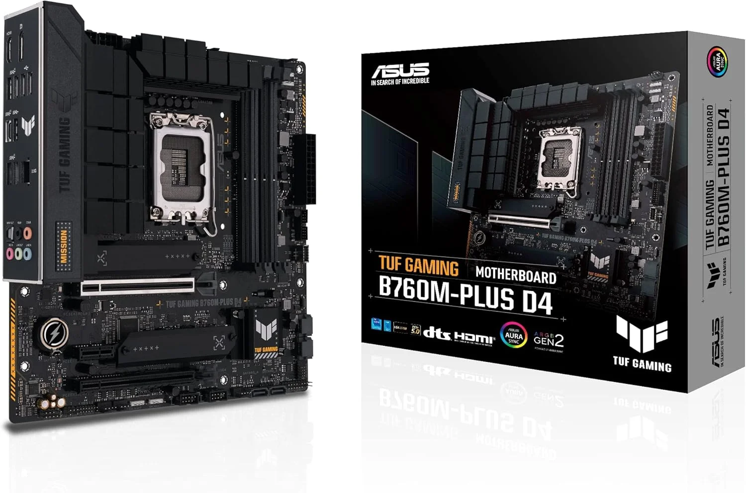 مادربرد ایسوس TUF GAMING B760M-PLUS D4، اینتل B760 LGA 1700 micro ATX