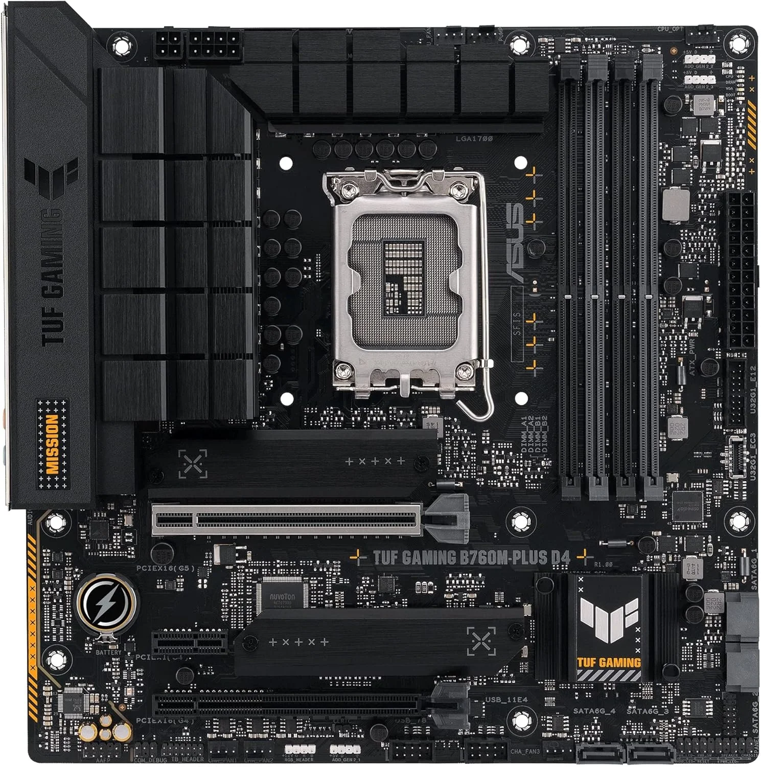 مادربرد ایسوس TUF GAMING B760M-PLUS D4، اینتل B760 LGA 1700 micro ATX