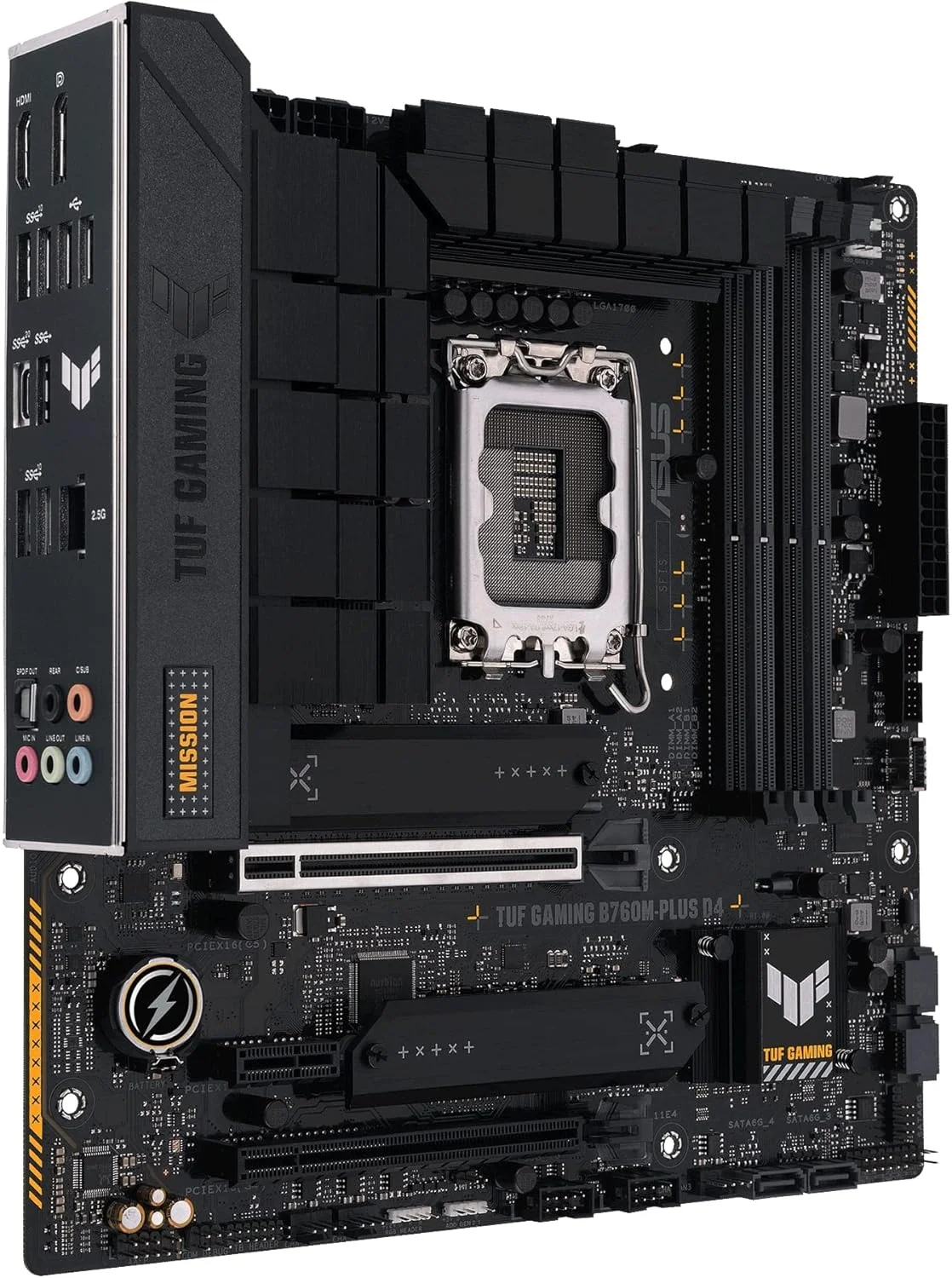 مادربرد ایسوس TUF GAMING B760M-PLUS D4، اینتل B760 LGA 1700 micro ATX