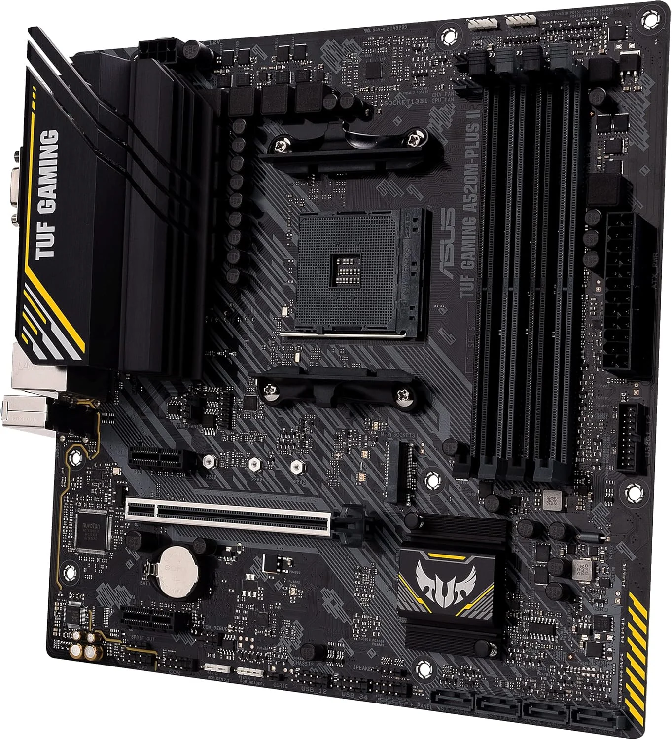 مادربرد ایسوس TUF Gaming A520M-Plus II سوکت AM4 (AMD Ryzen، micro-ATX، M.2، SATA 6Gbit/s، USB 3.2 Gen 2، Aura Sync) مادربرد ایسوس TUF Gaming A520M-Plus II سوکت AM4 (AMD Ryzen، micro-ATX، M.2، SATA 6Gbit/s، USB 3.2 Gen 2، Aura Sync)