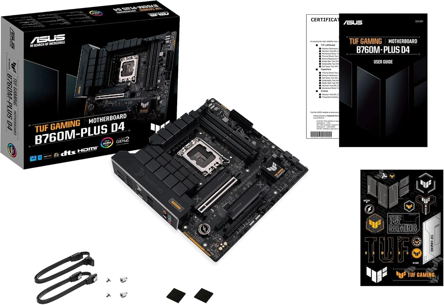 مادربرد ایسوس TUF GAMING B760M-PLUS D4، اینتل B760 LGA 1700 micro ATX