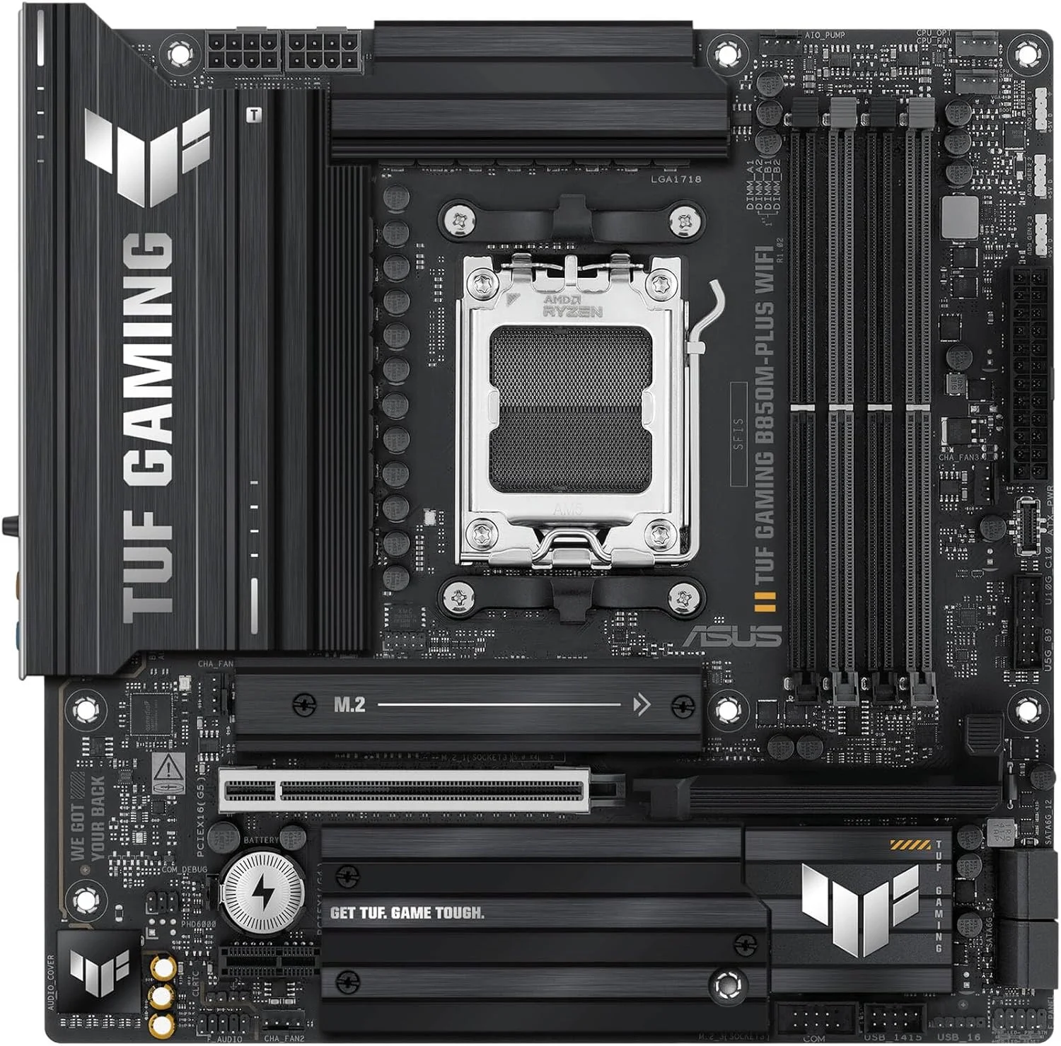 مادربرد ایسوس TUF GAMING B850M-PLUS WIFI/AM5,B850,USB20G,WIFI6E,AURA